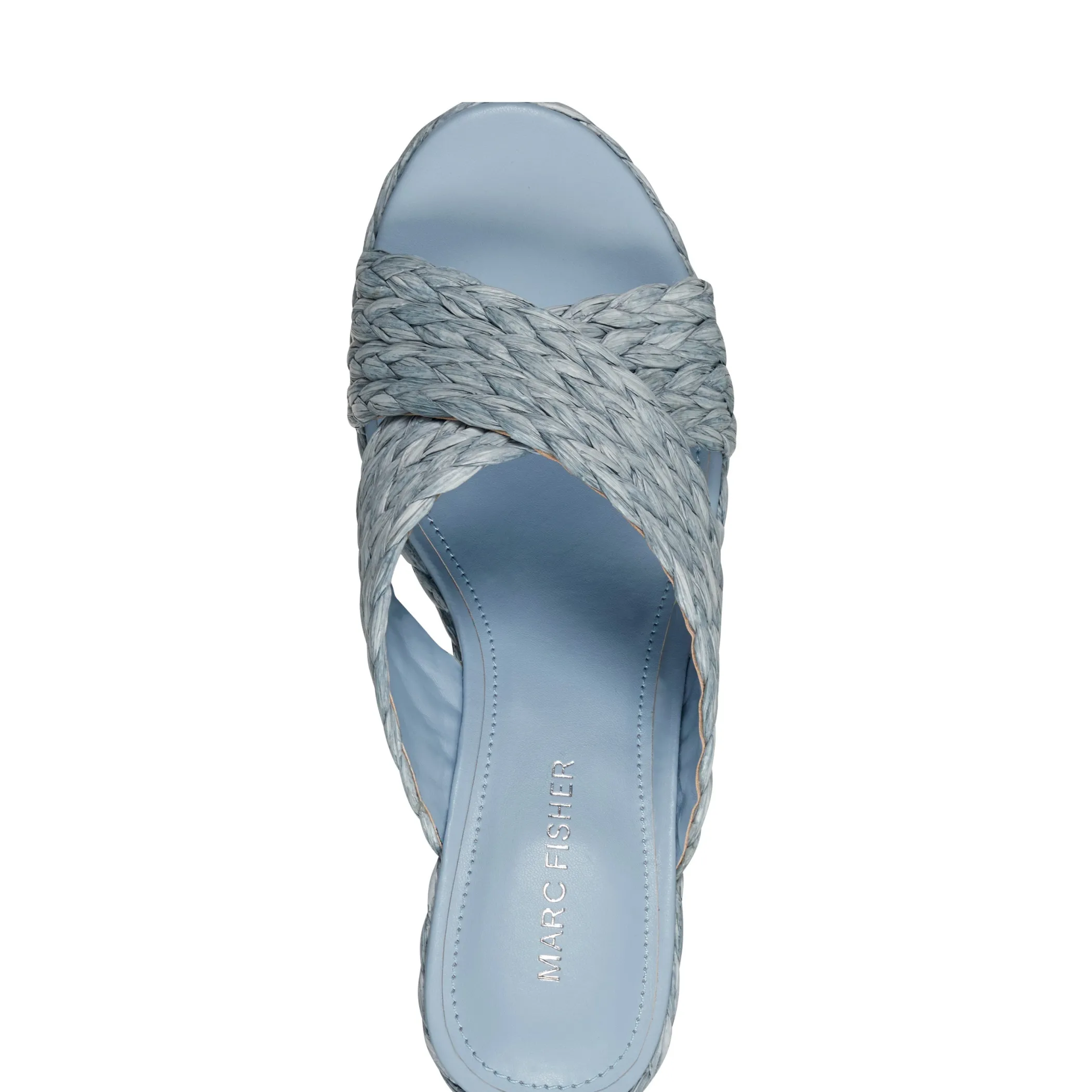 Discount Marc Fisher Lynn Espadrille Wedge Sandal Light Blue