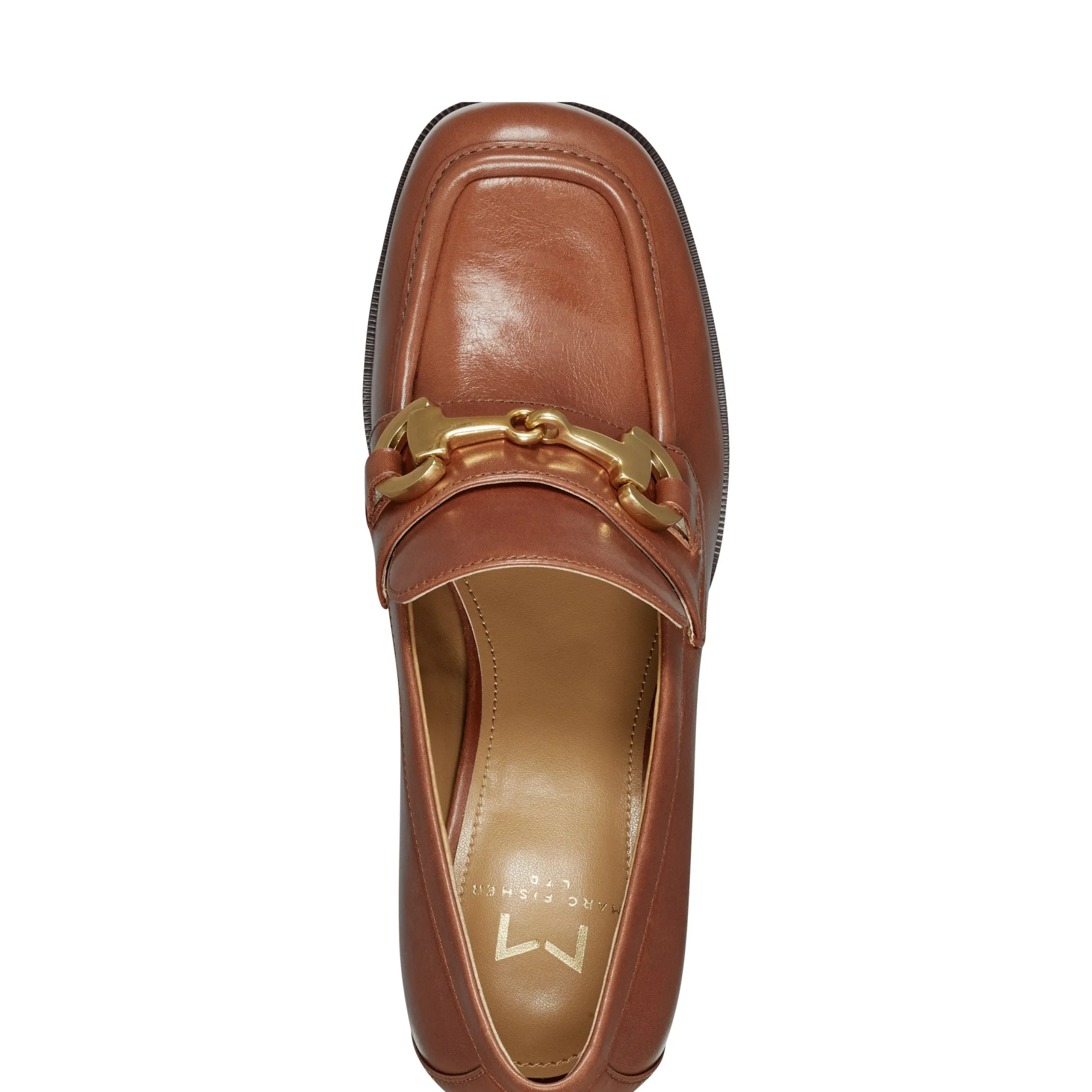 Fashion Marc Fisher Machi Heeled Loafer Natural Leather