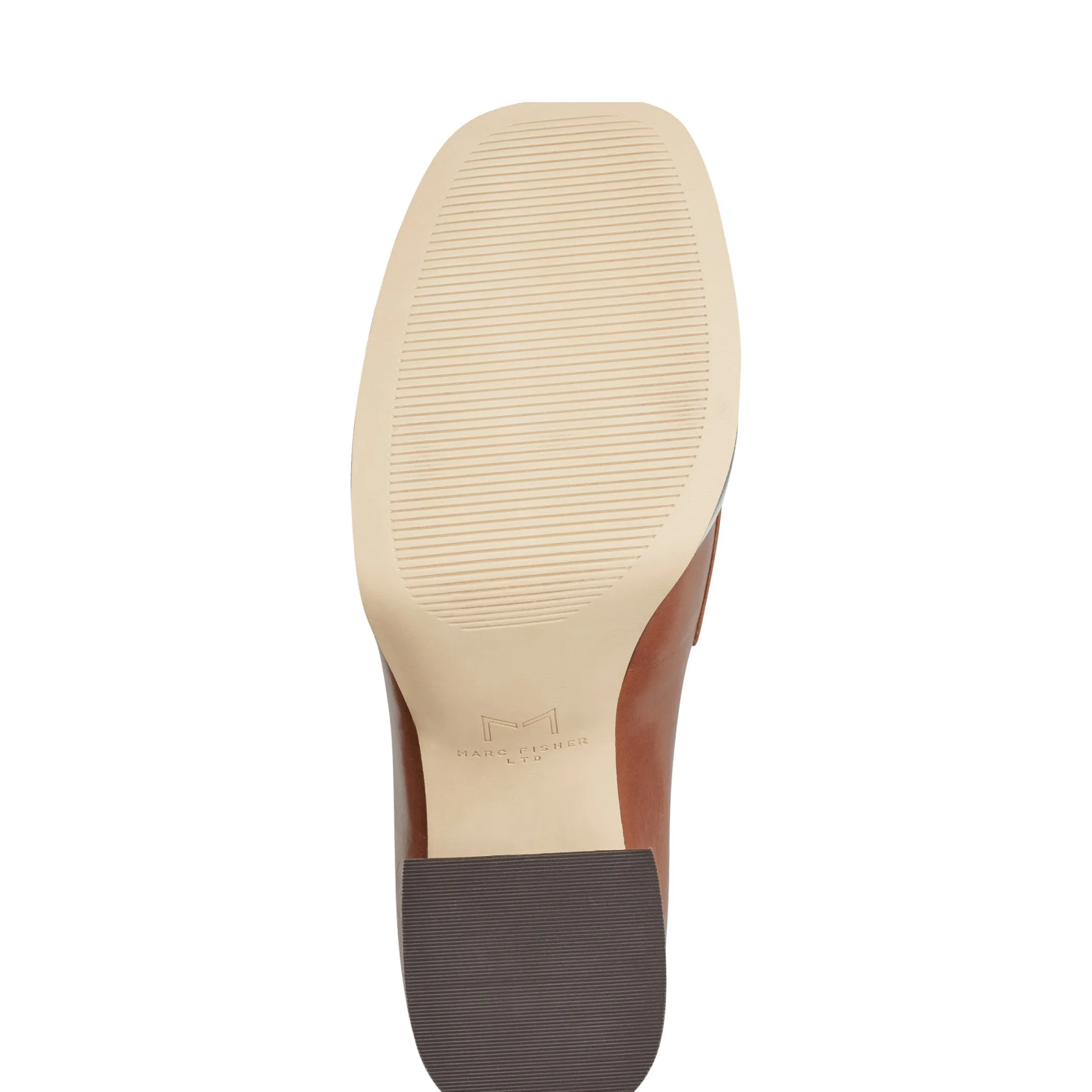 Fashion Marc Fisher Machi Heeled Loafer Natural Leather