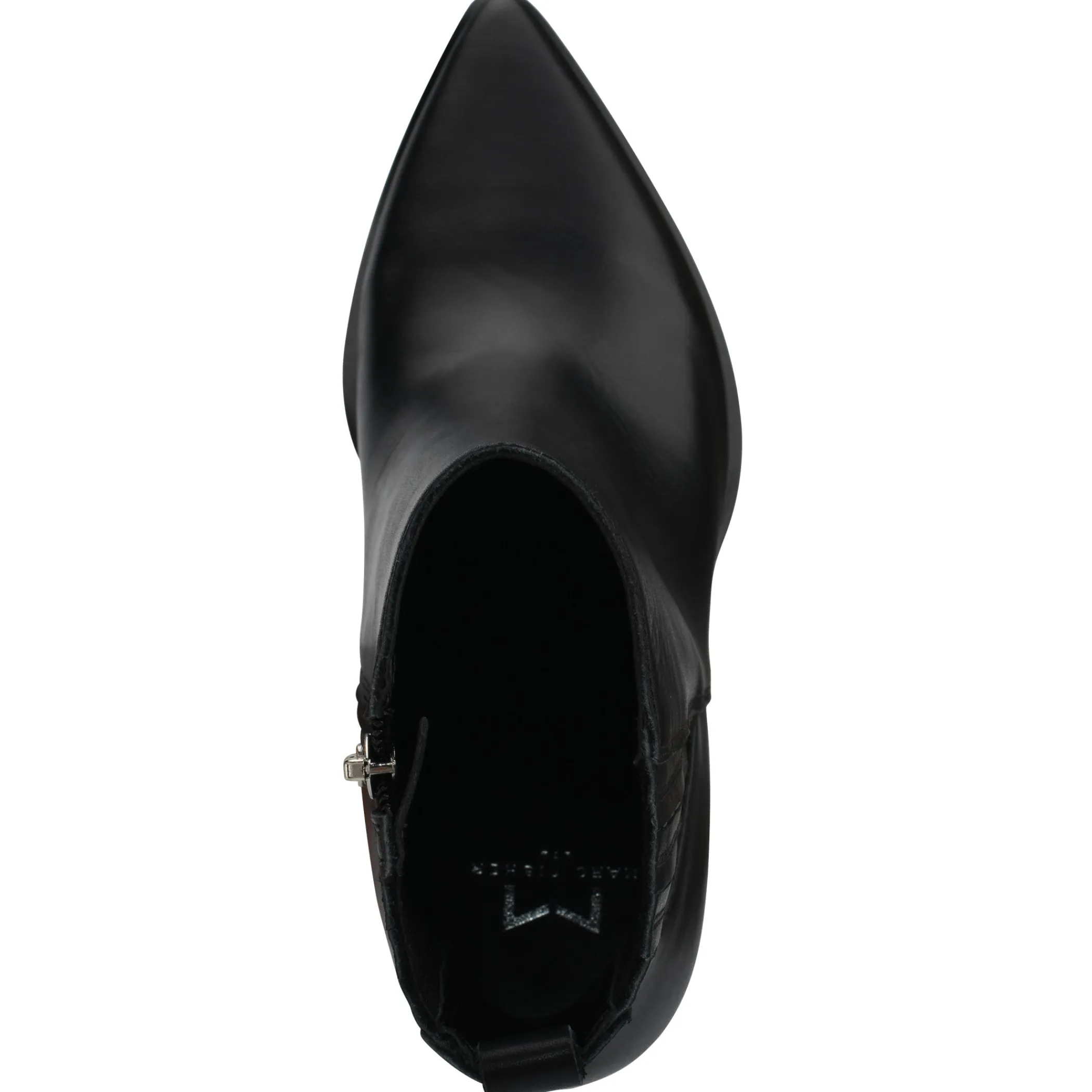 Cheap Marc Fisher Mariel Heeled Western Bootie Black Leather