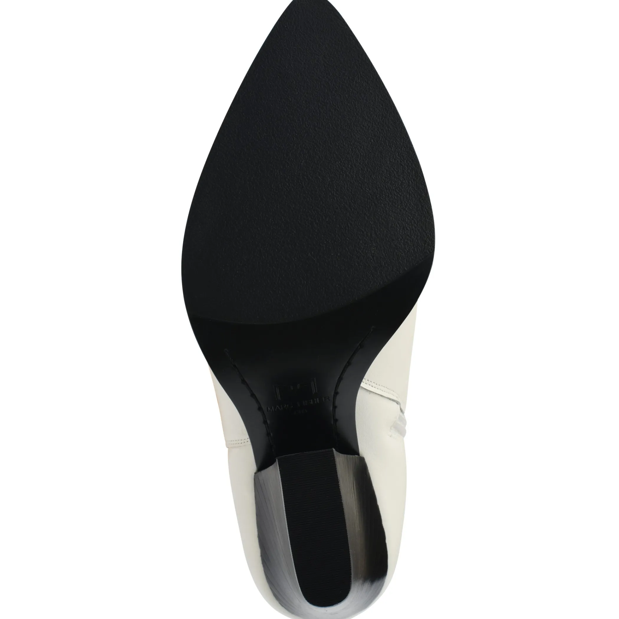 Best Marc Fisher Mariel Heeled Western Bootie Chic Cream Leather