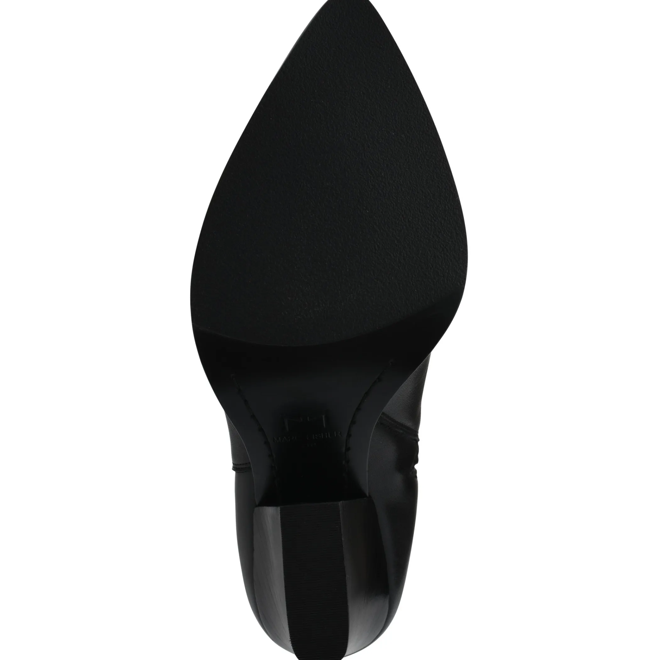 Cheap Marc Fisher Mariel Heeled Western Bootie Black Leather