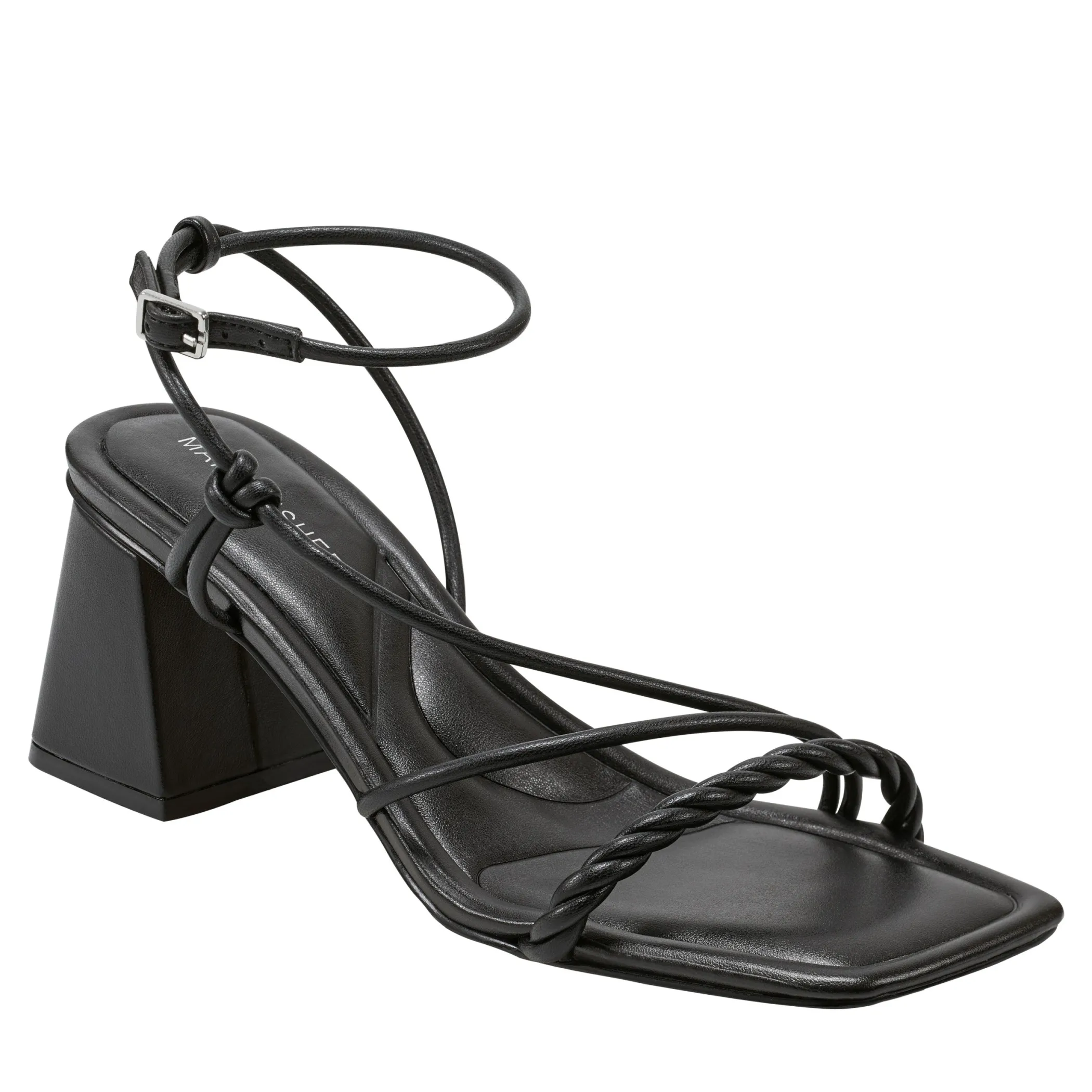 Clearance Marc Fisher Meggiane Block Heel Sandal Black