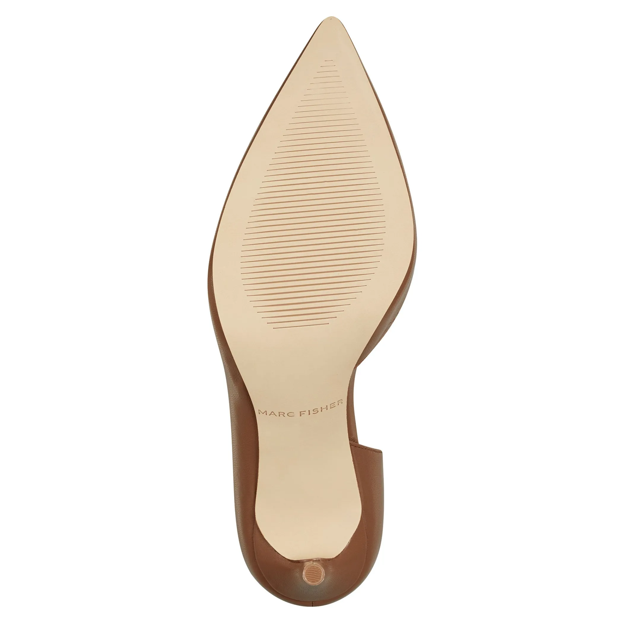 Clearance Marc Fisher Meryl D'Orsay Pump Light Brown Leather
