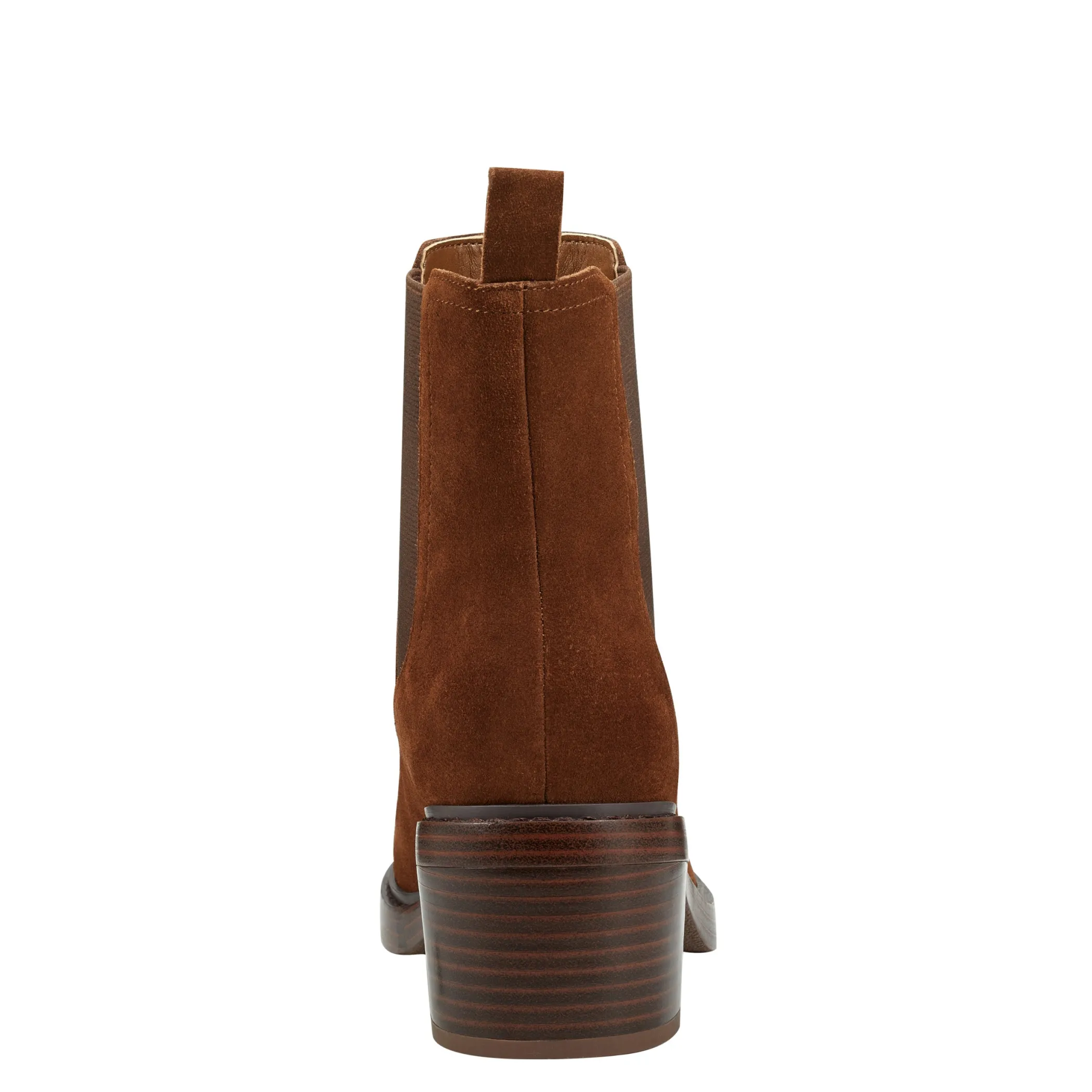 Online Marc Fisher Modesty Block Heel Round Toe Dress Bootie Brown Suede
