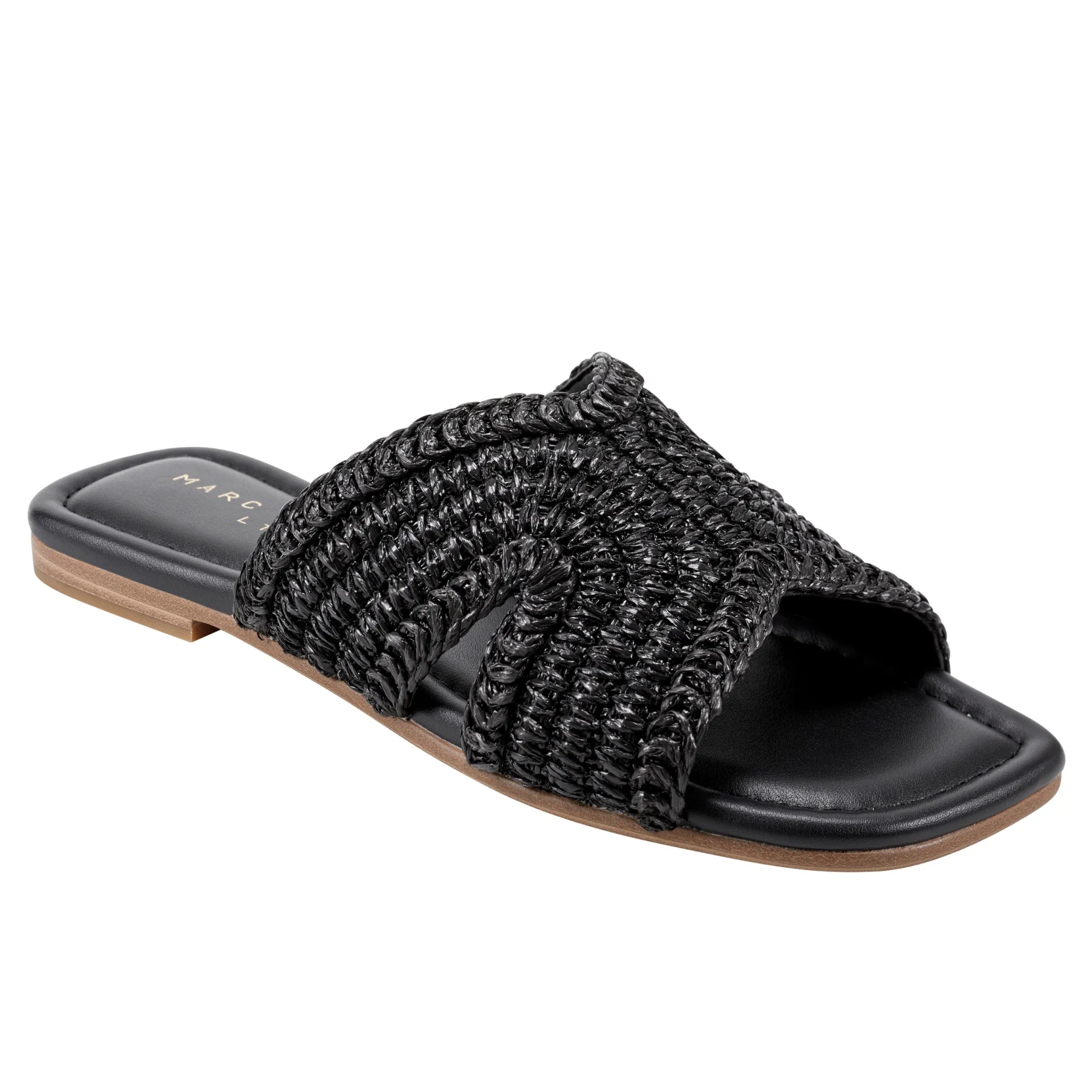 Best Sale Marc Fisher Narda Flat Sandal Black