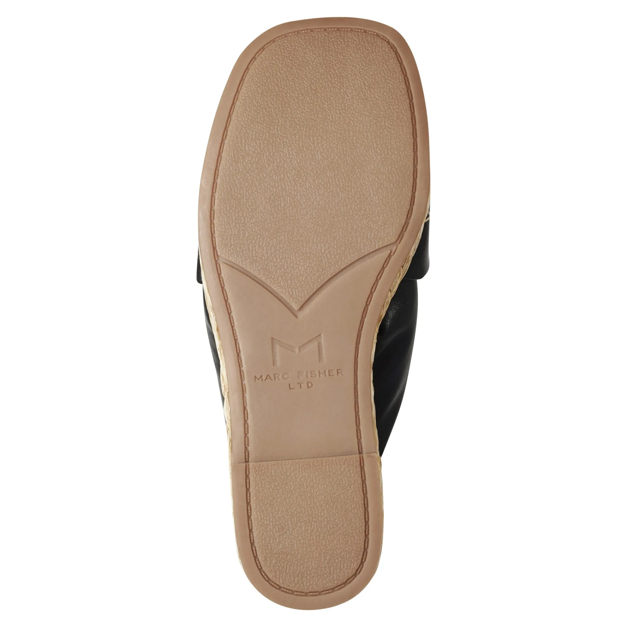 New Marc Fisher Navina Espadrille Wedge Sandal Black Leather