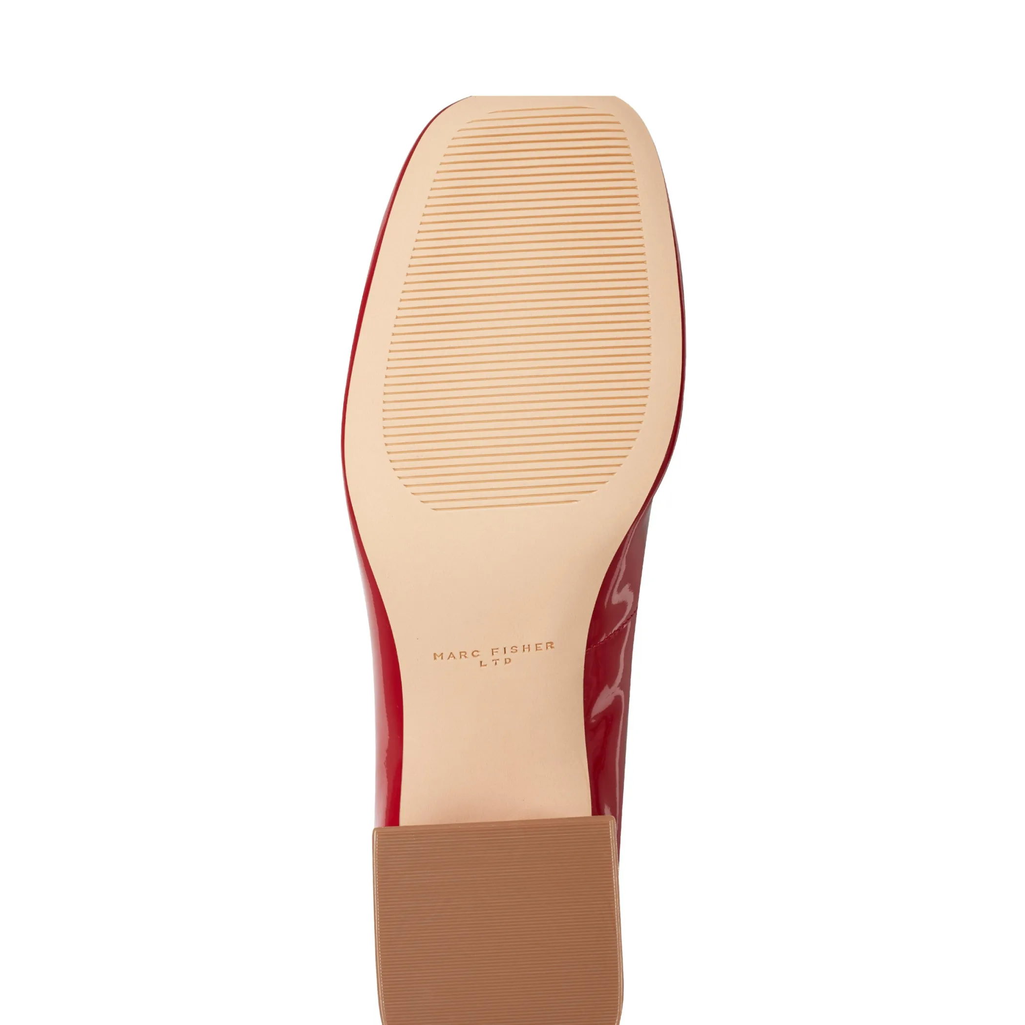 Shop Marc Fisher Nessily Block Heel Mary Jane Red Patent Leather