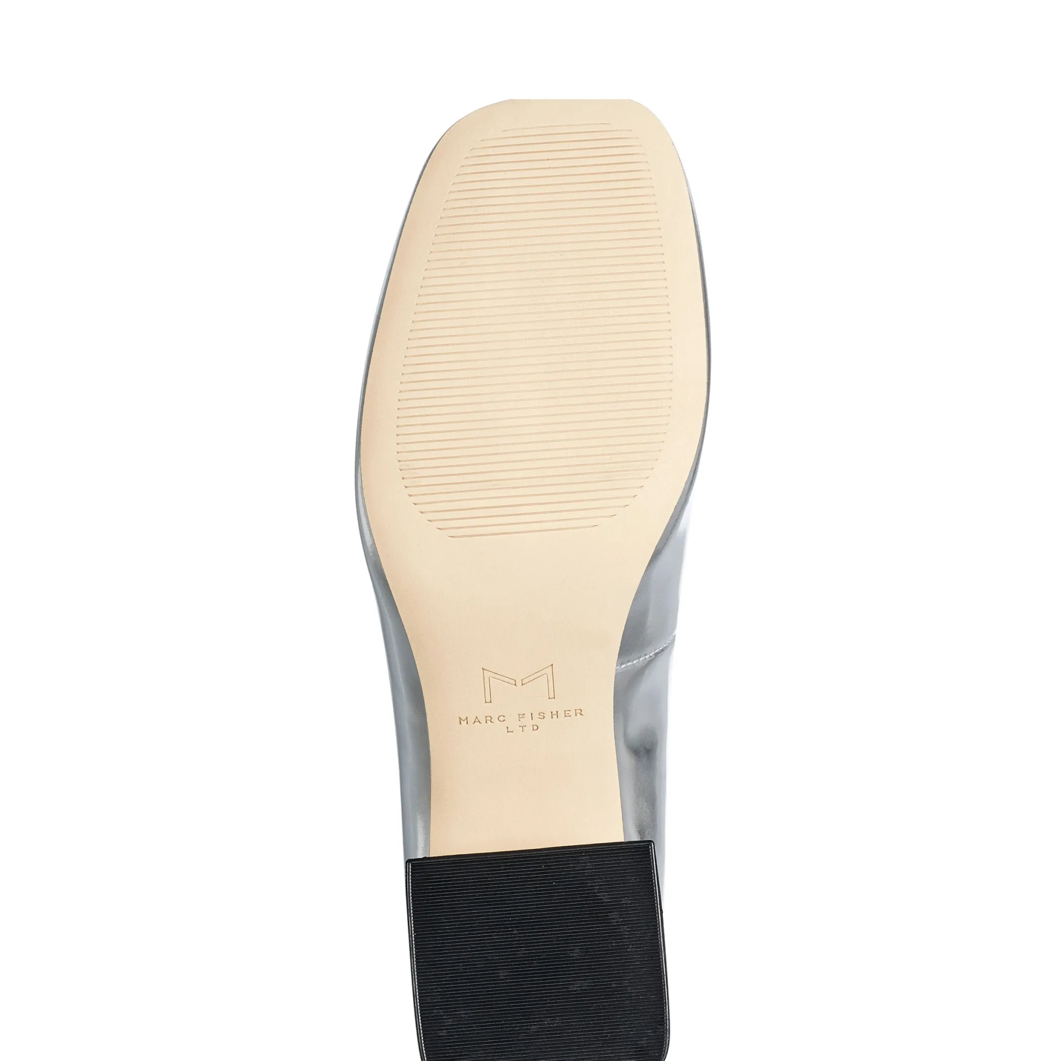 Clearance Marc Fisher Nessily Block Heel Mary Jane Silver