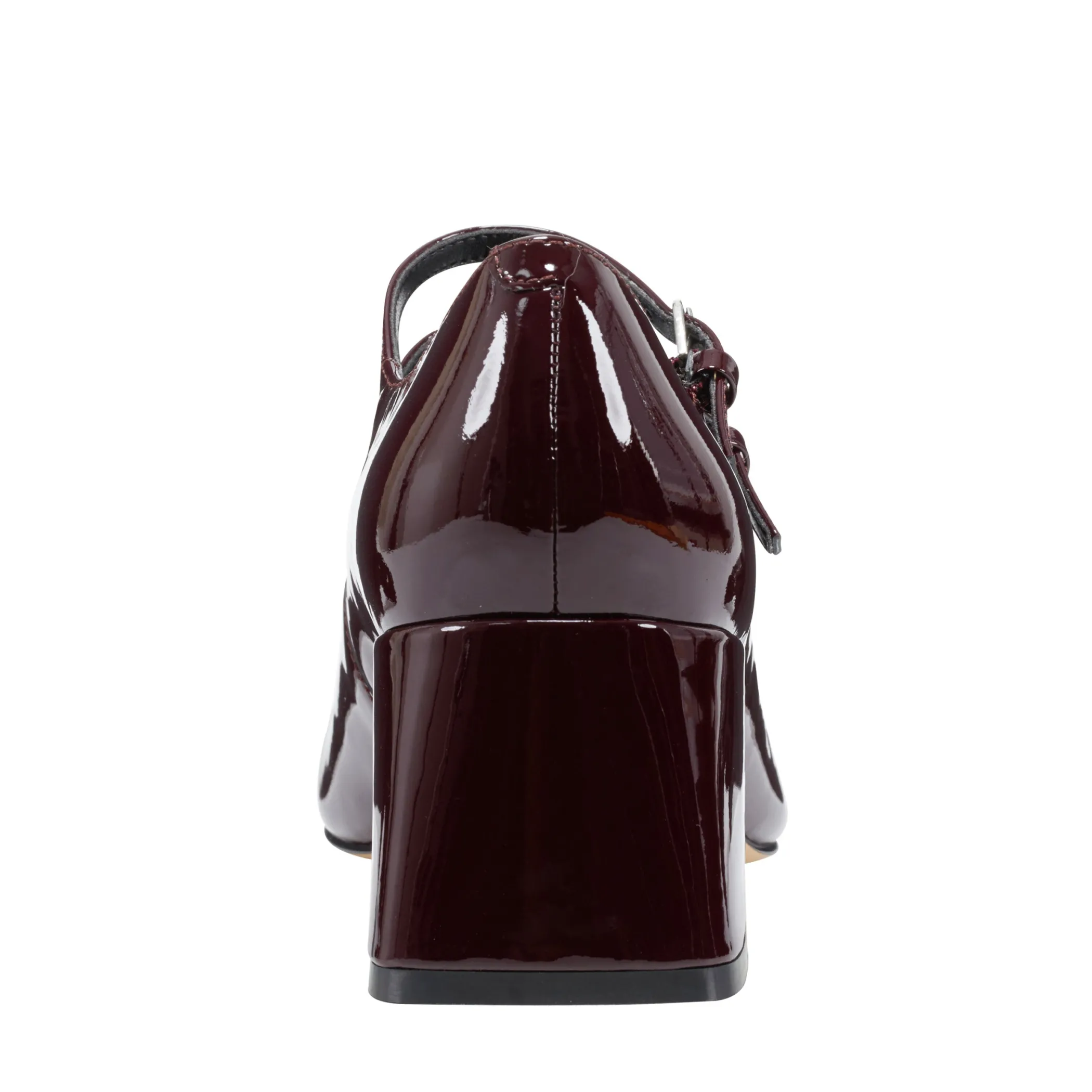 Shop Marc Fisher Nillie Block Heel Mary Jane Burgundy Patent
