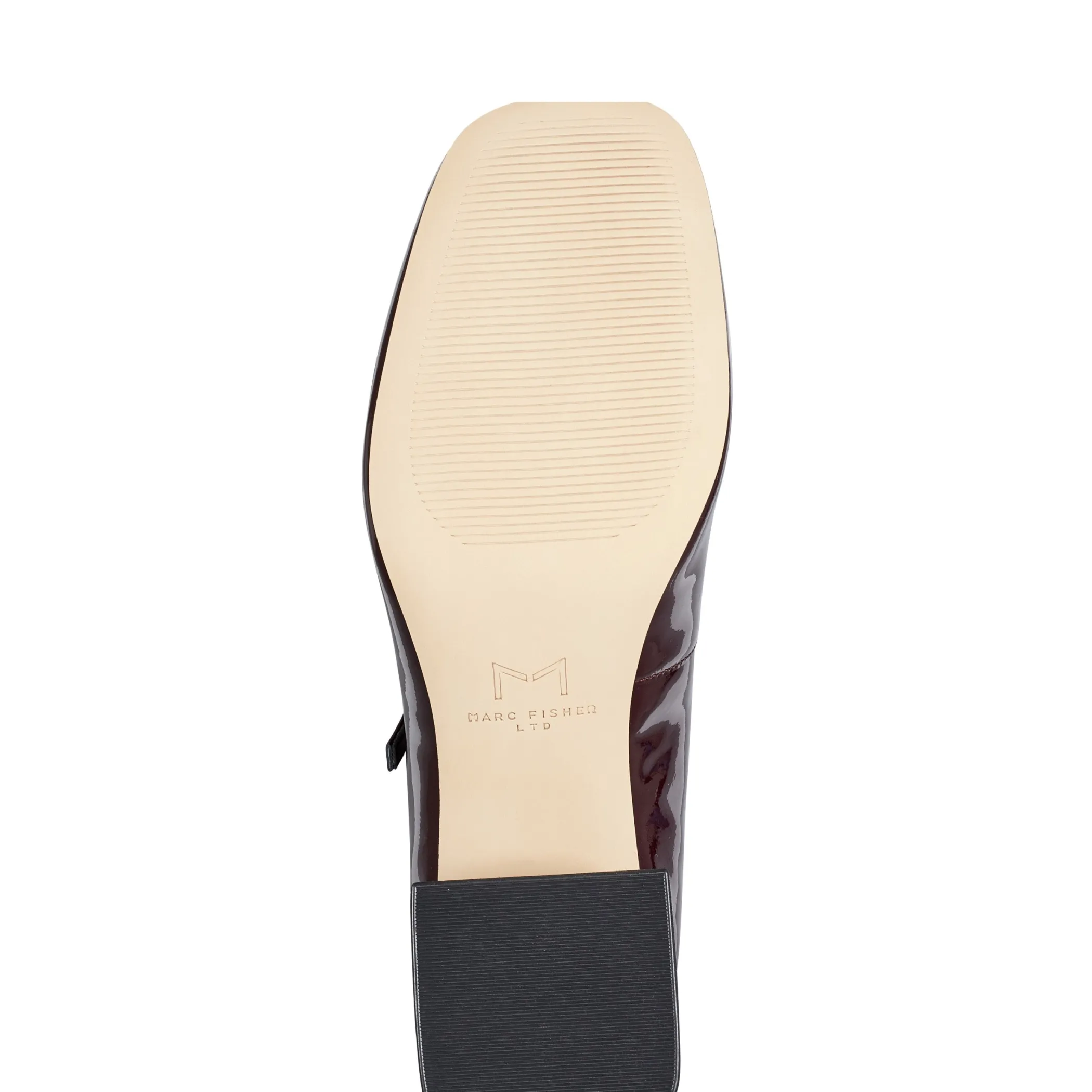 Shop Marc Fisher Nillie Block Heel Mary Jane Burgundy Patent