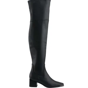 Clearance Marc Fisher Noemi Over the Knee Boot Black Leather