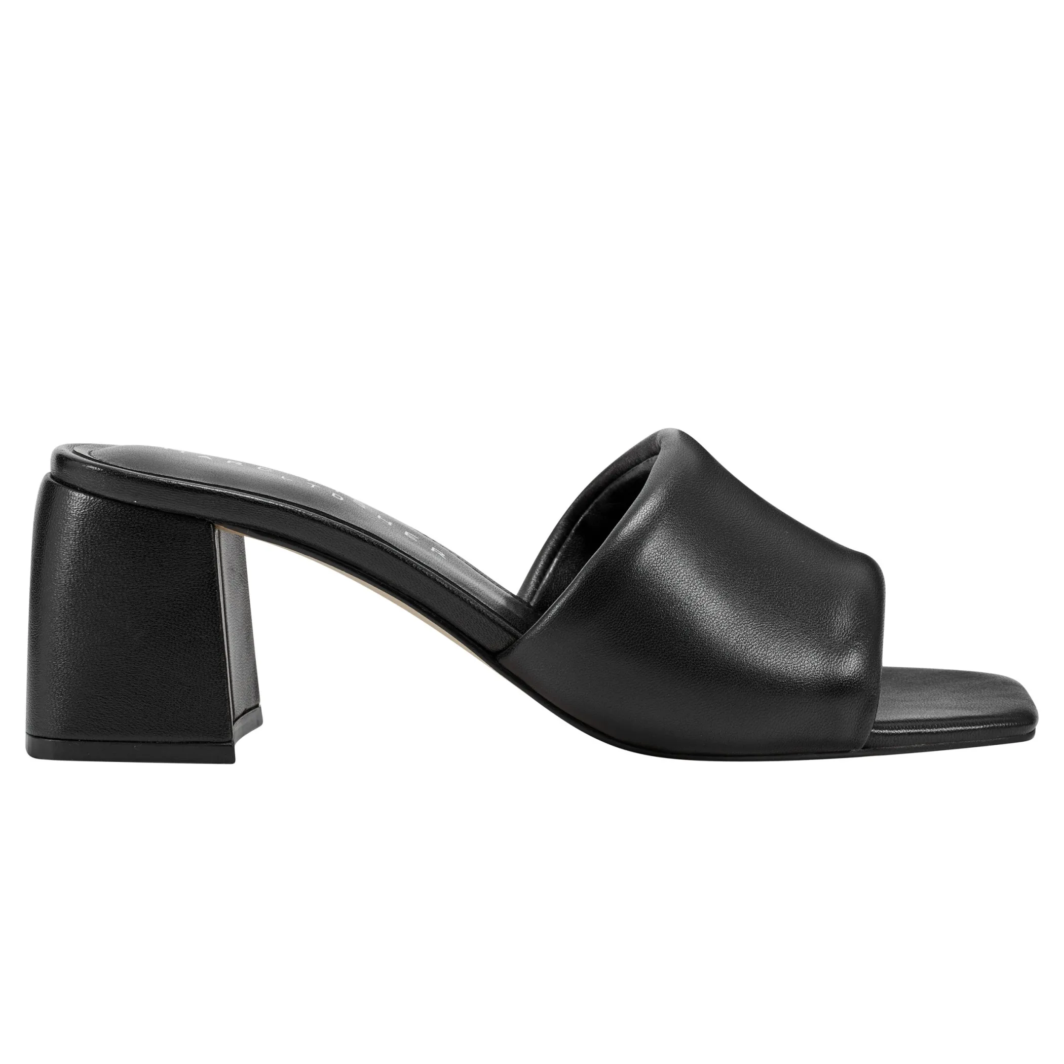 Outlet Marc Fisher Nombra Block Heel Slide Sandal Black