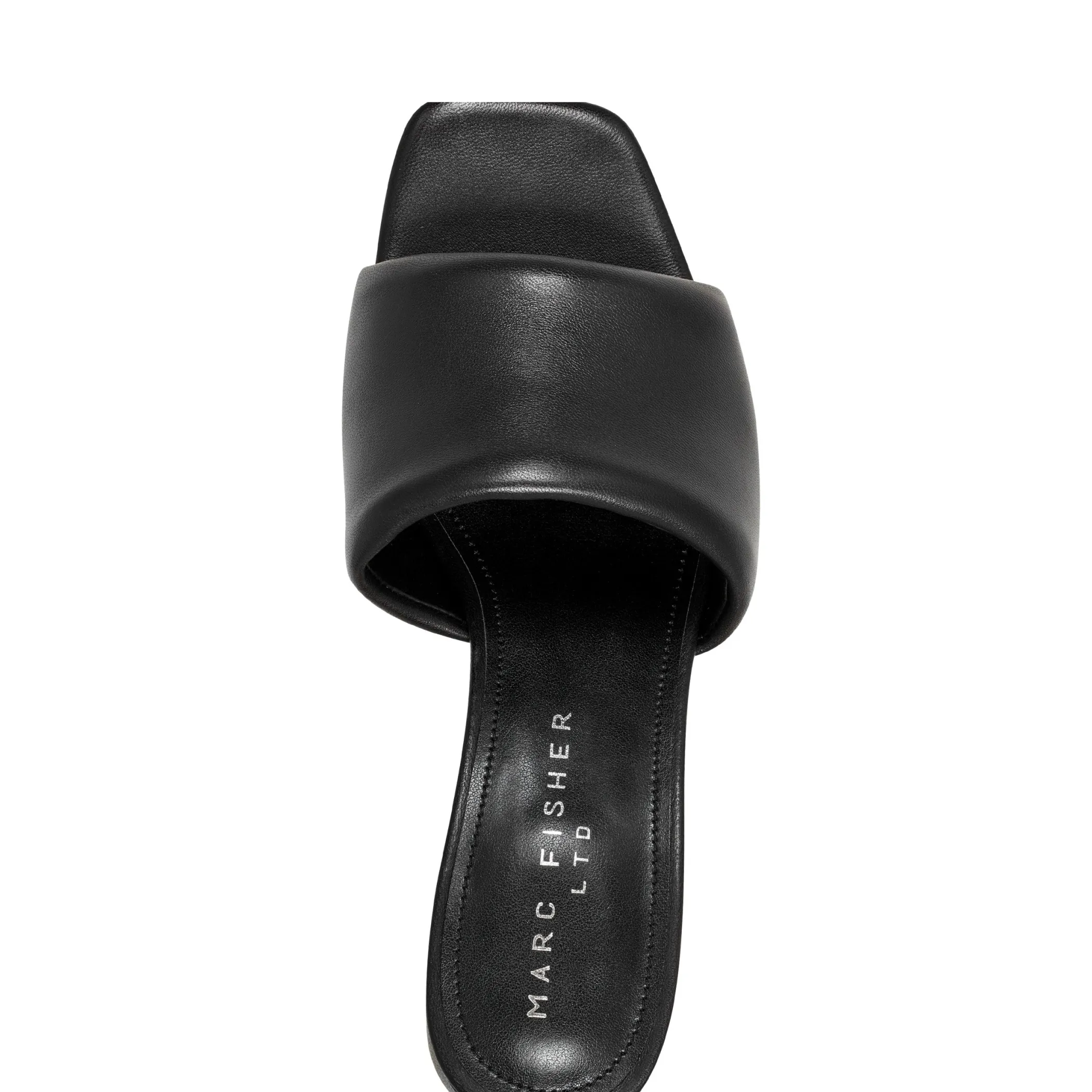 Outlet Marc Fisher Nombra Block Heel Slide Sandal Black