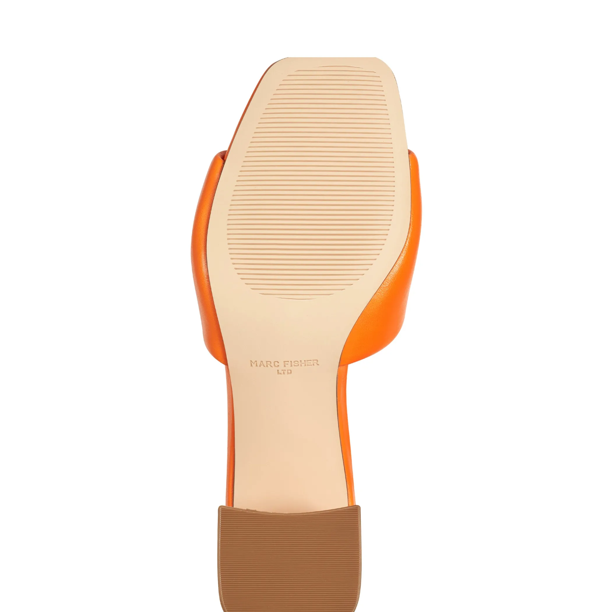 Outlet Marc Fisher Nombra Block Heel Slide Sandal Orange