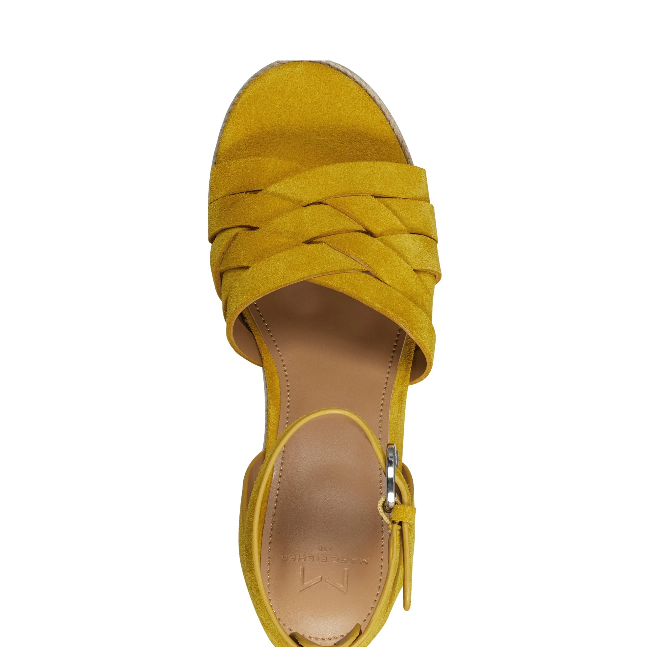 Outlet Marc Fisher Oaten Espadrille Platform Sandal Yellow