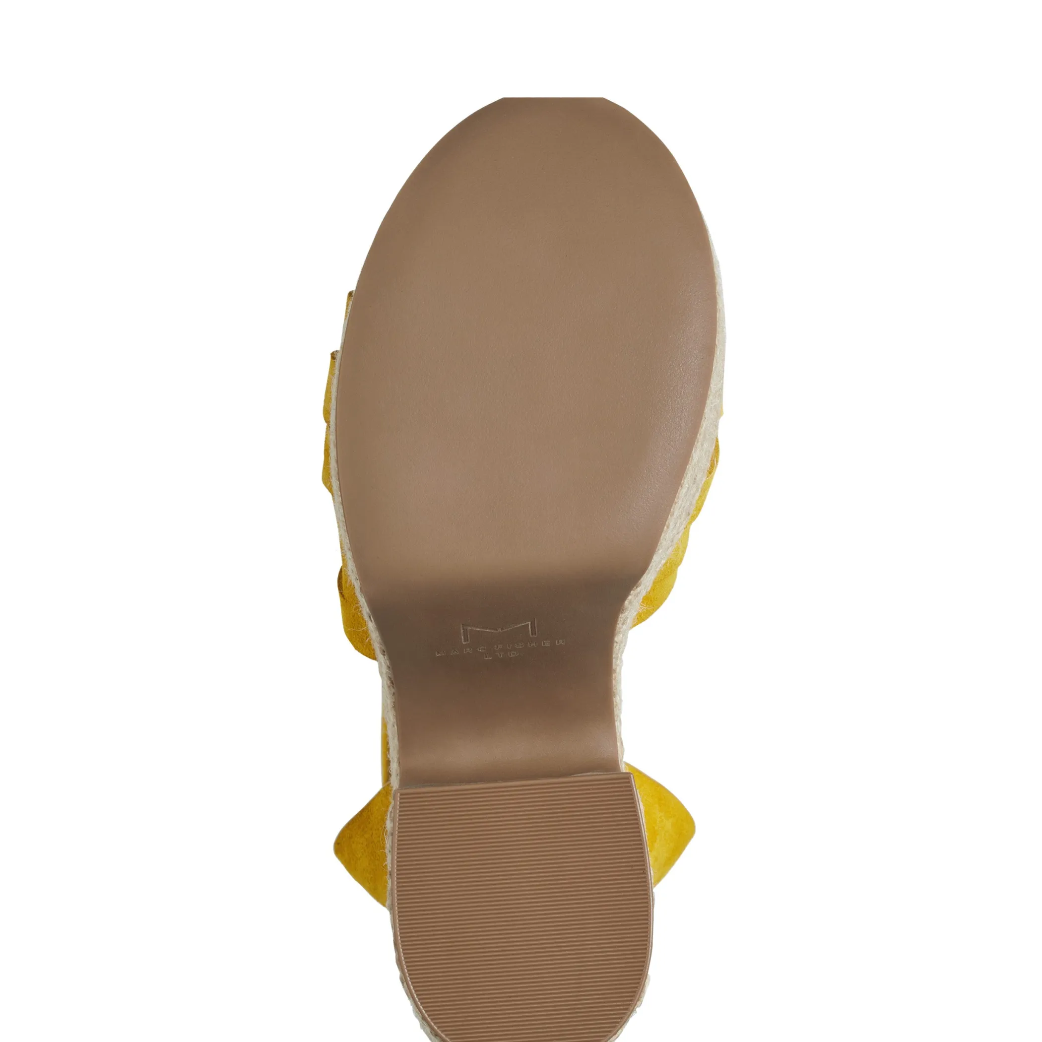 Outlet Marc Fisher Oaten Espadrille Platform Sandal Yellow