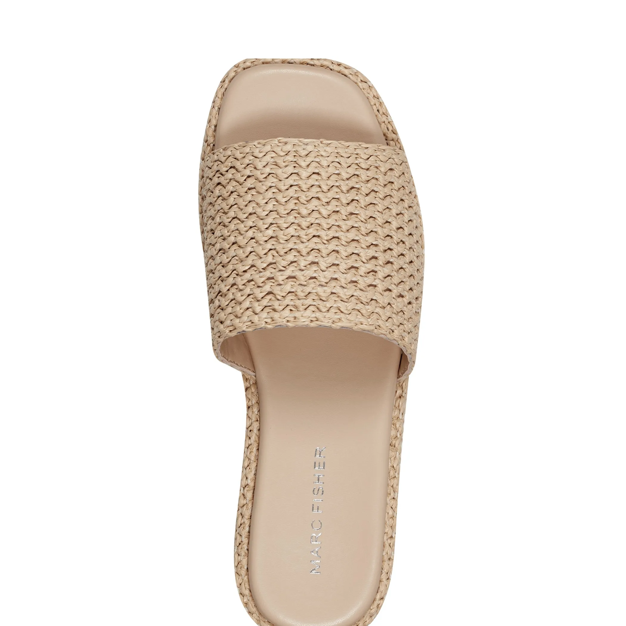 Best Sale Marc Fisher Pais Flatform Sandal Light Natural