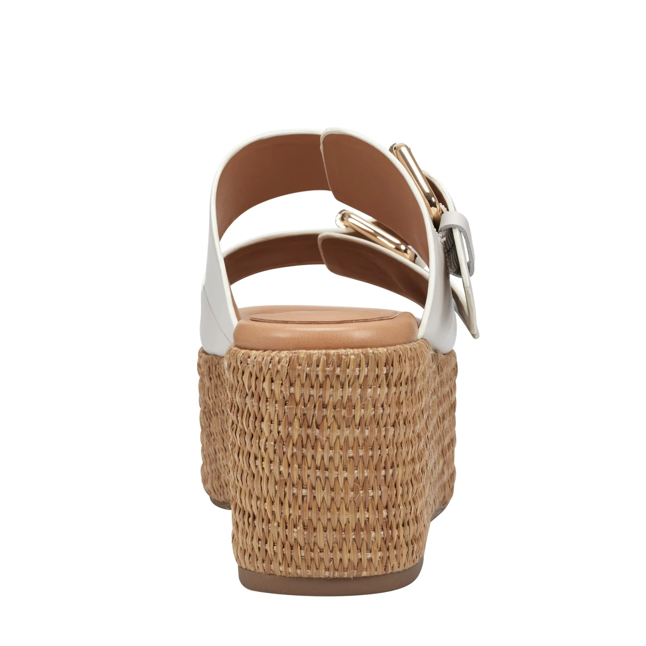 Best Marc Fisher Palery Platform Buckle Slide Sandal Ivory Leather