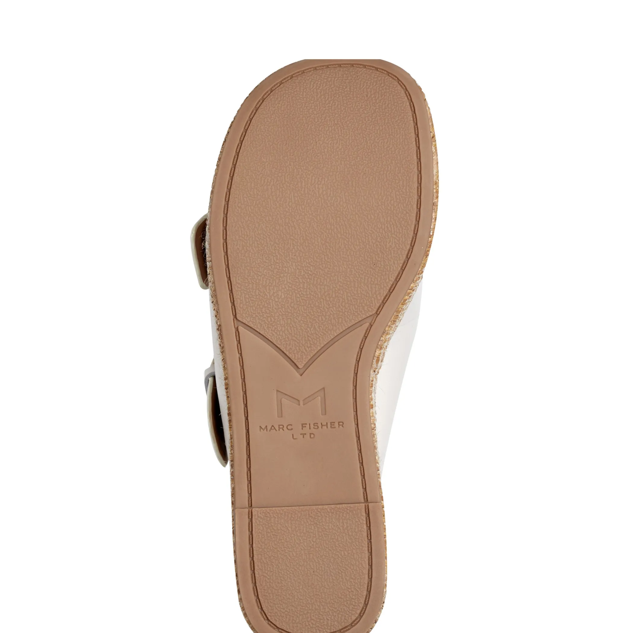 Best Marc Fisher Palery Platform Buckle Slide Sandal Ivory Leather