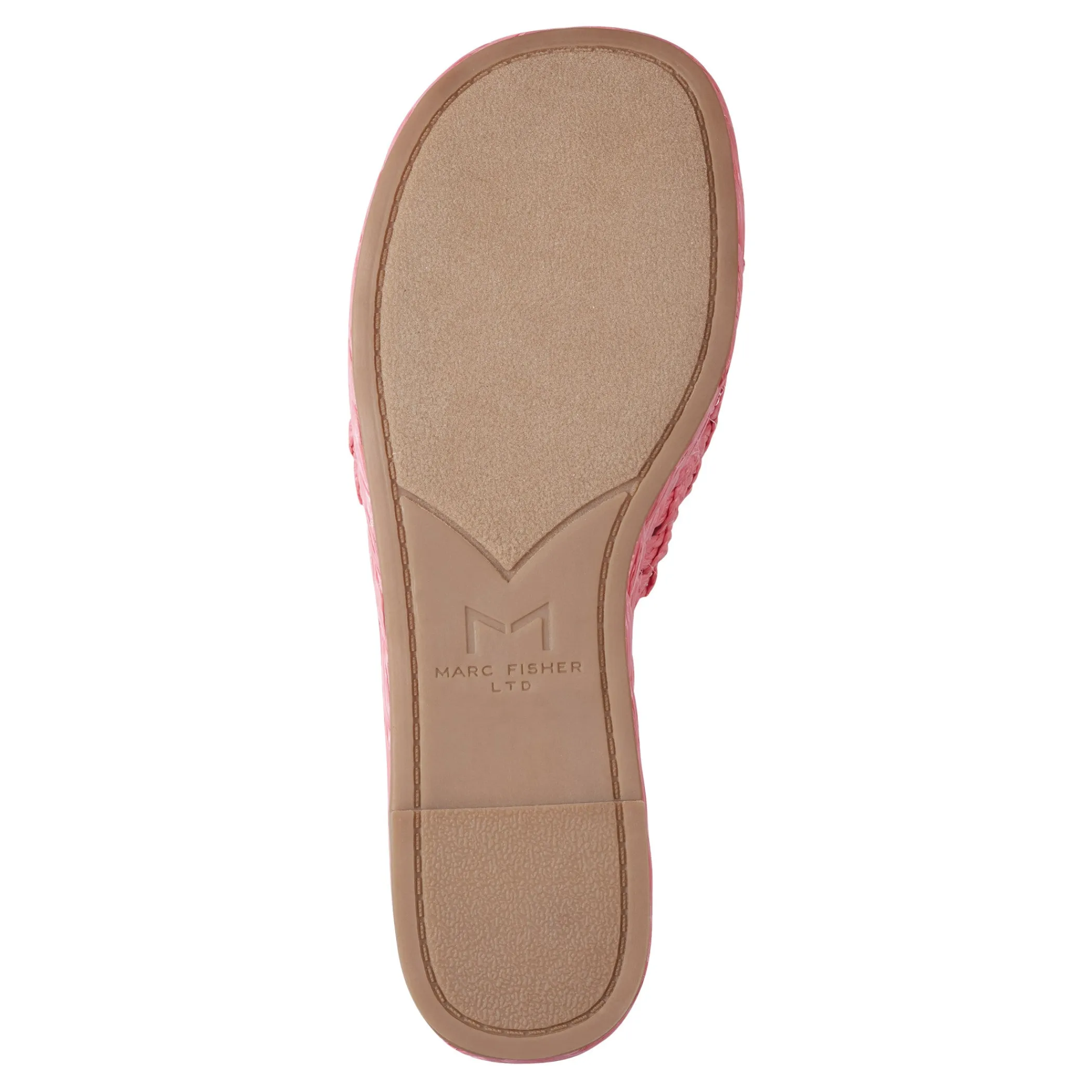 Outlet Marc Fisher Priya Espadrille Platform Slide Sandal Coral