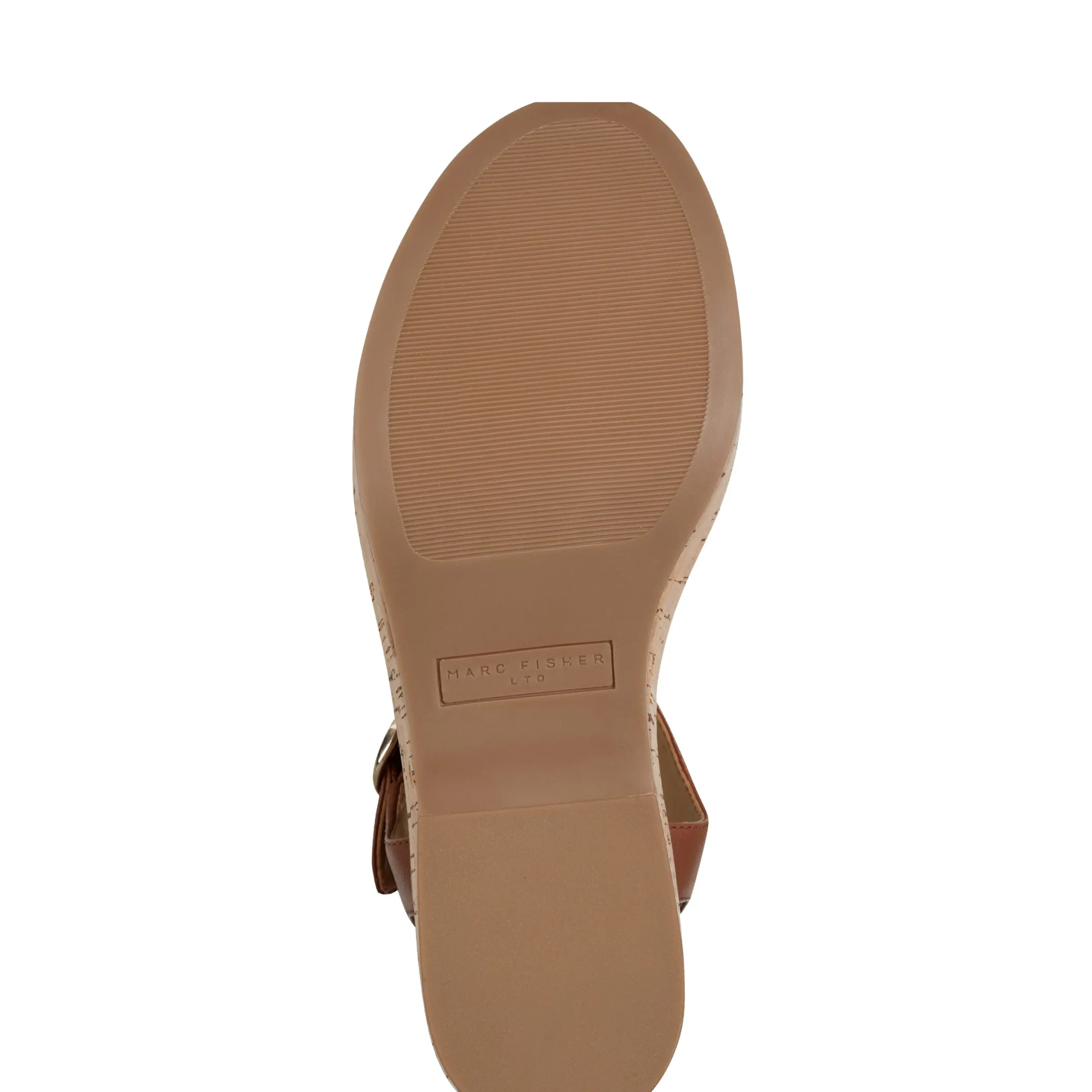 Shop Marc Fisher Quessa Platform Sandal Brown Suede