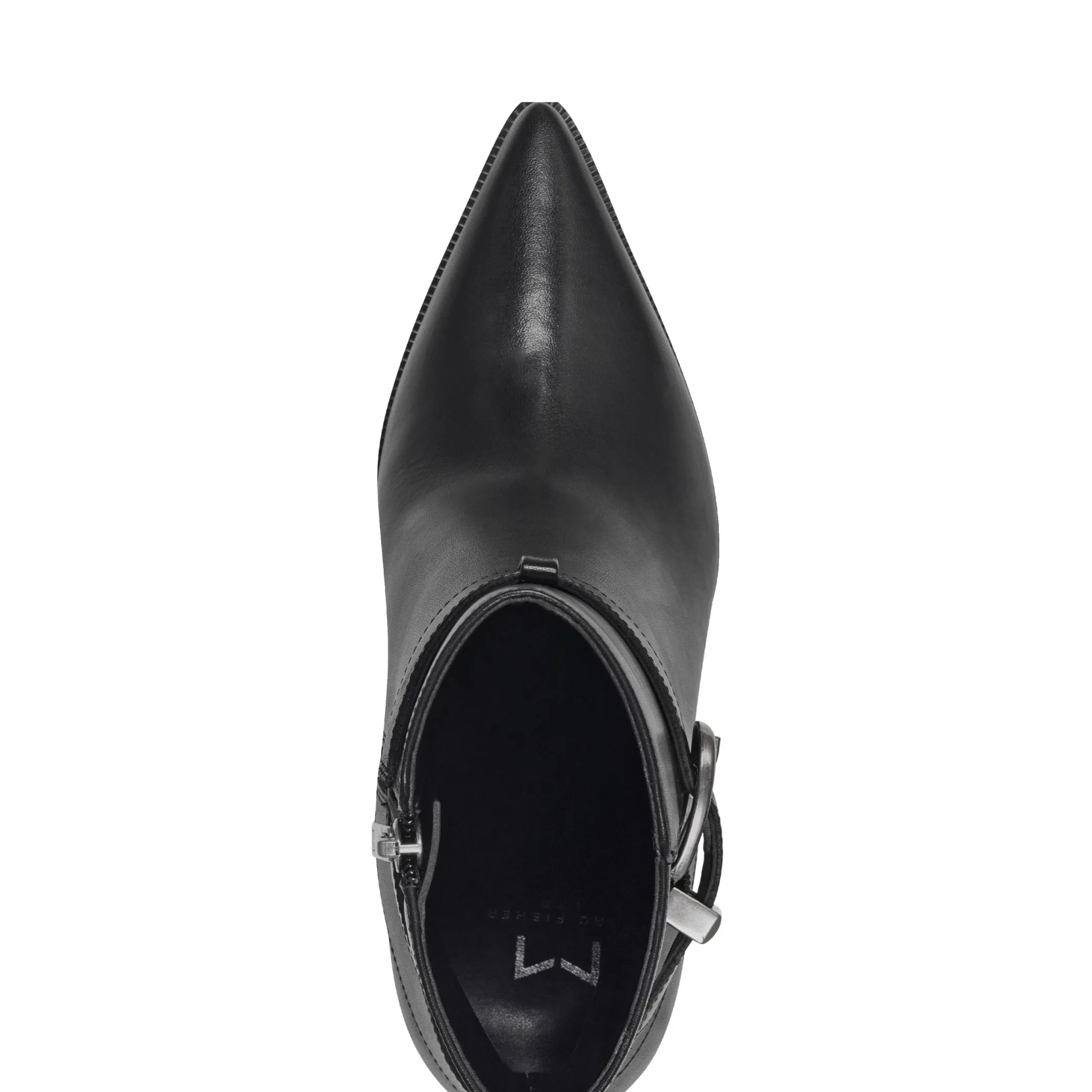 Store Marc Fisher Rafia Stiletto Pointy Toe Dress Bootie Black
