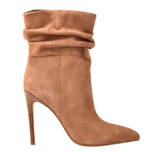 Cheap Marc Fisher Rayya Dress Bootie Dark Tan Suede