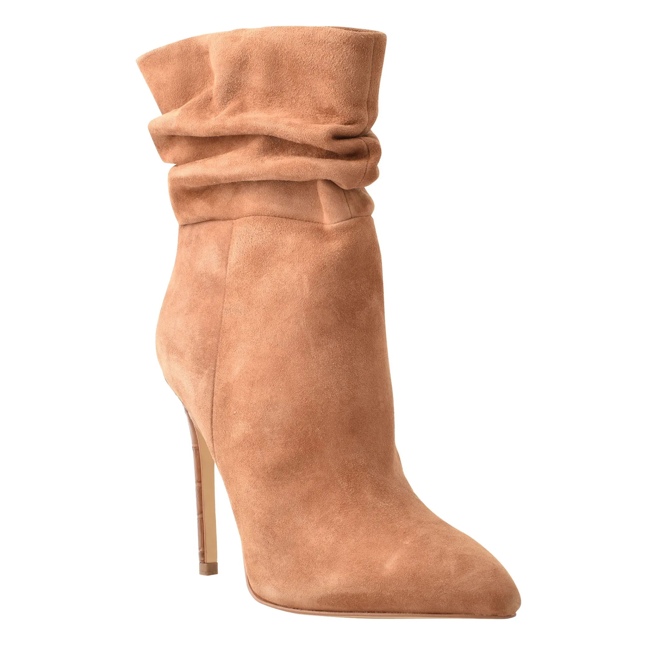 Cheap Marc Fisher Rayya Dress Bootie Dark Tan Suede