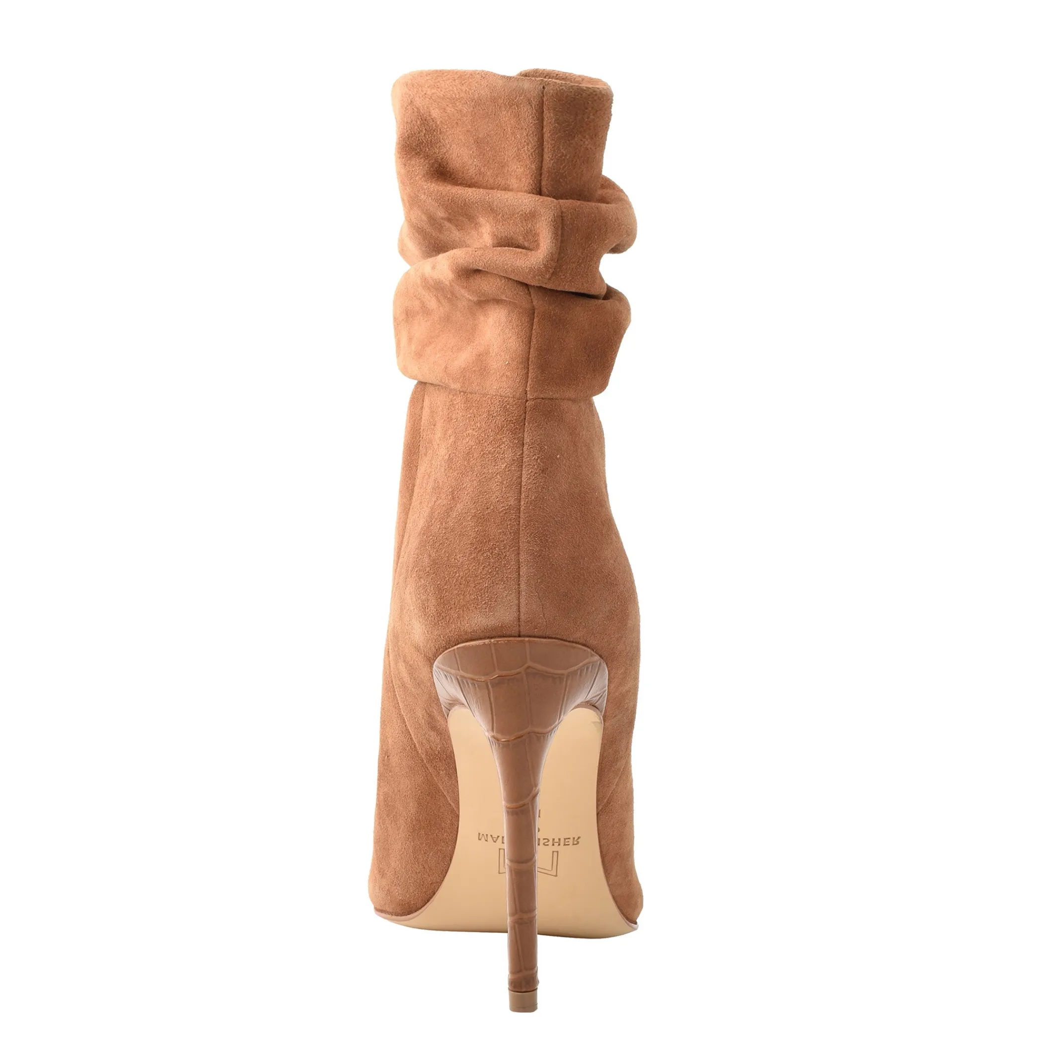Cheap Marc Fisher Rayya Dress Bootie Dark Tan Suede