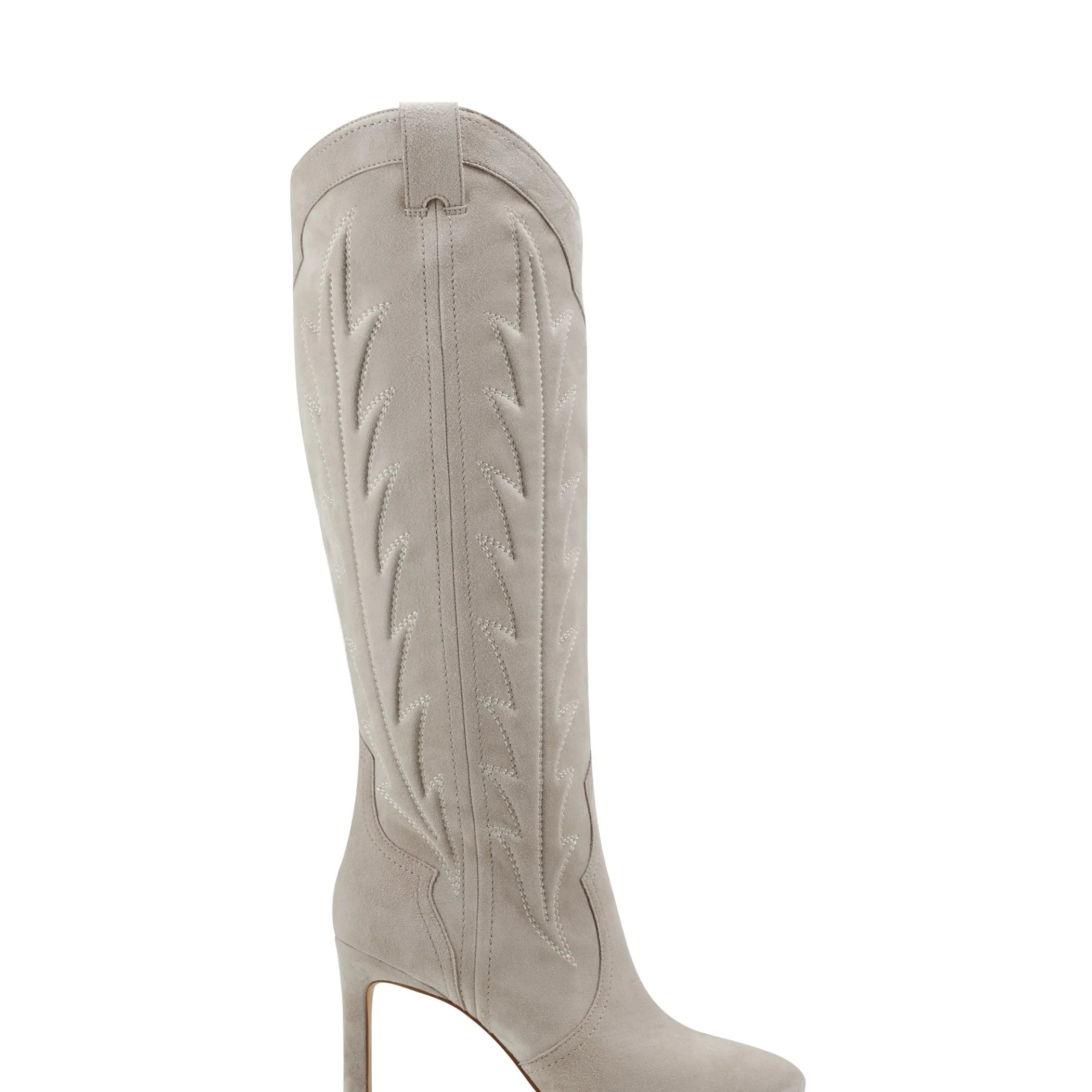 Online Marc Fisher Rolly Heeled Western Boot Taupe Suede