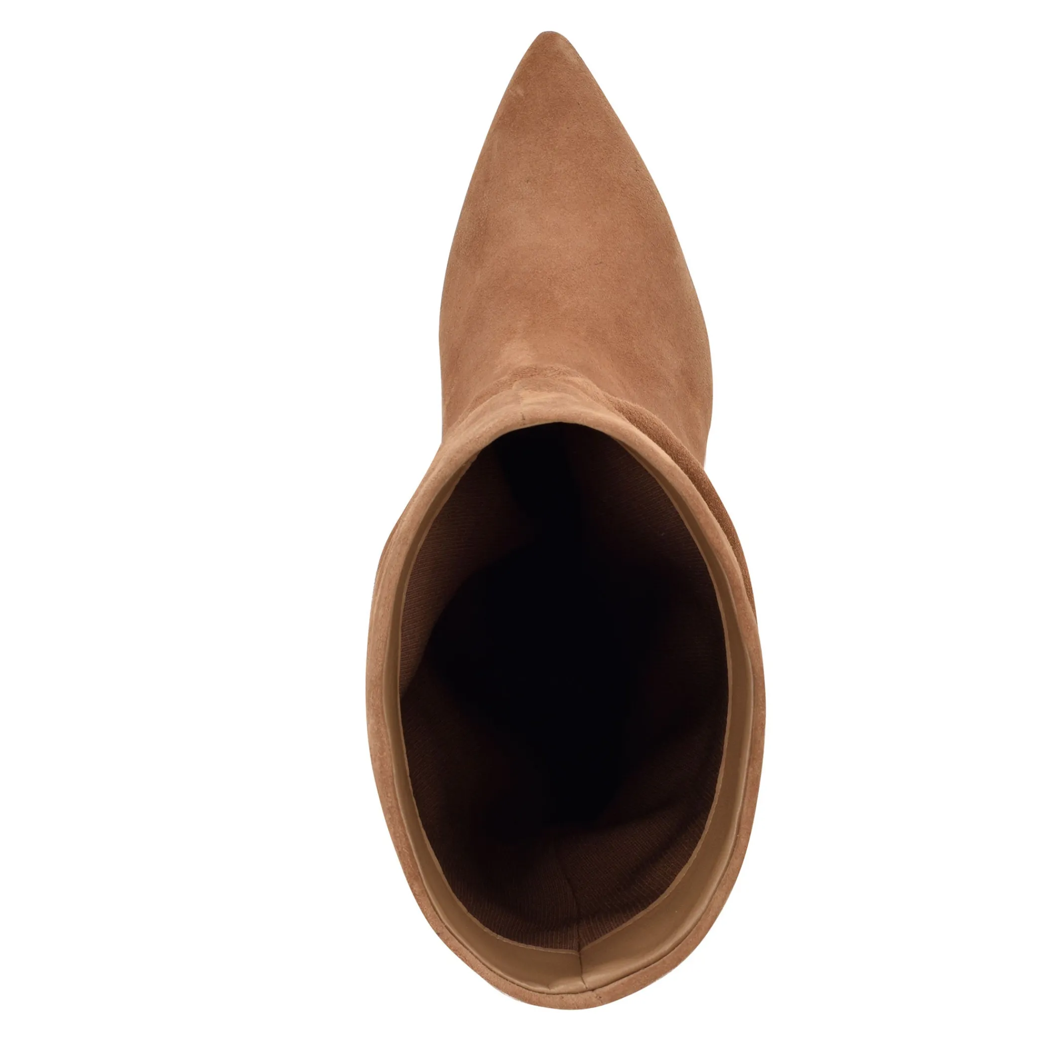 New Marc Fisher Romy Heeled Boot Cognac Suede