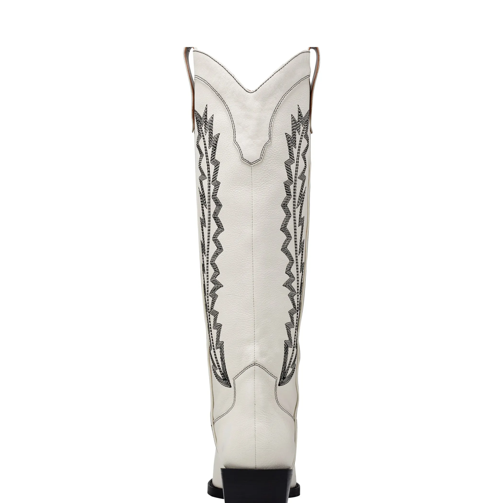 Best Sale Marc Fisher Roselle Western Boot Chic Cream Leather