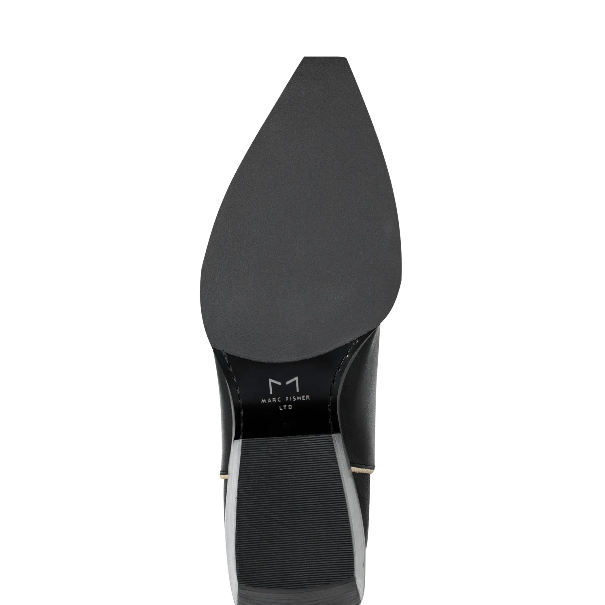 Clearance Marc Fisher Roselle Western Boot Black Leather