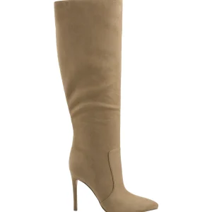 Shop Marc Fisher Rumina Heeled Boot Medium Natural Suede