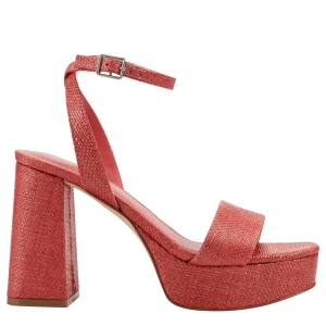 Outlet Marc Fisher Sadel Platform Sandal Medium Red