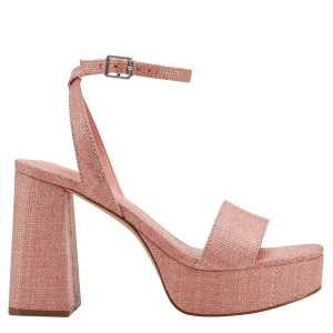 Clearance Marc Fisher Sadel Platform Sandal Orange