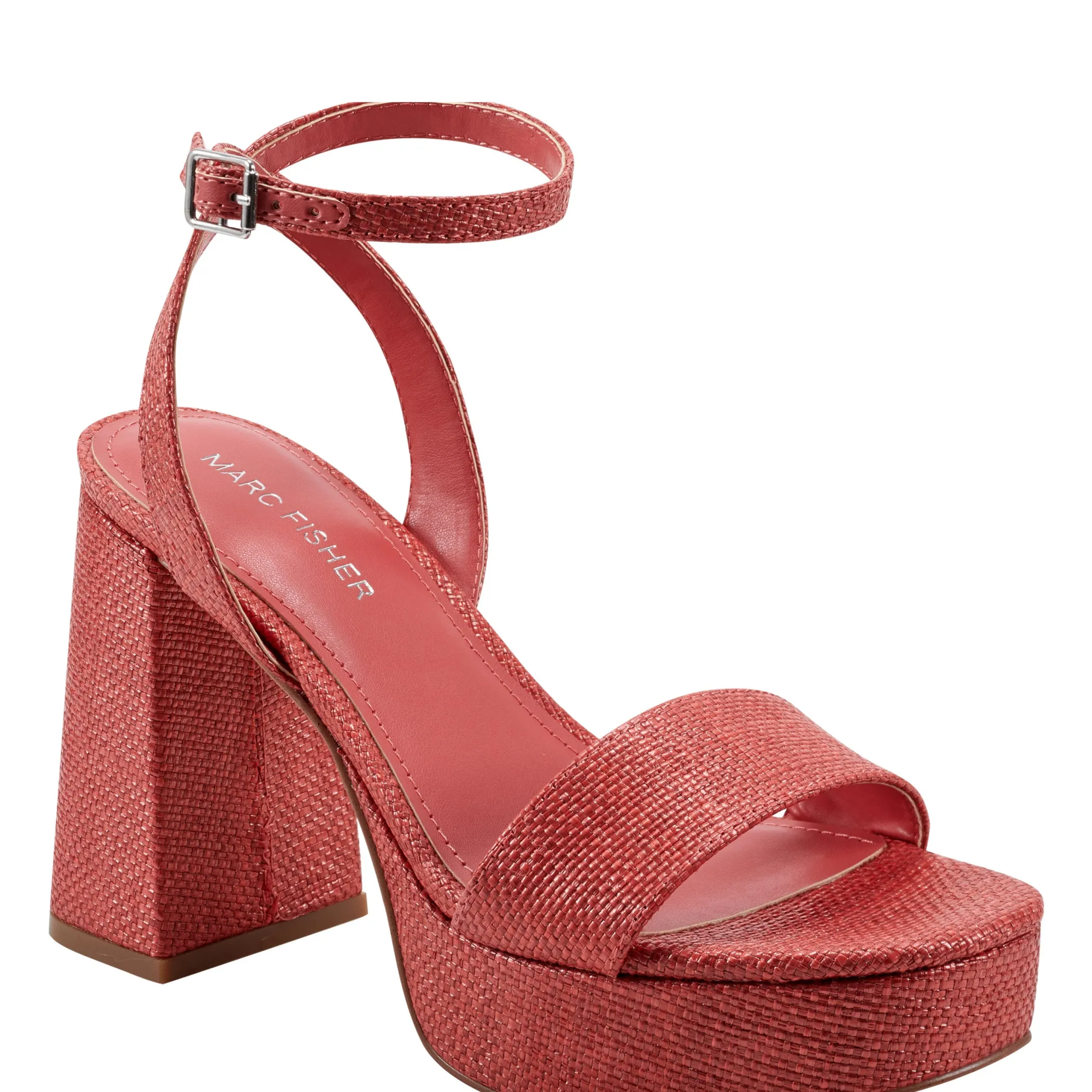 Outlet Marc Fisher Sadel Platform Sandal Medium Red