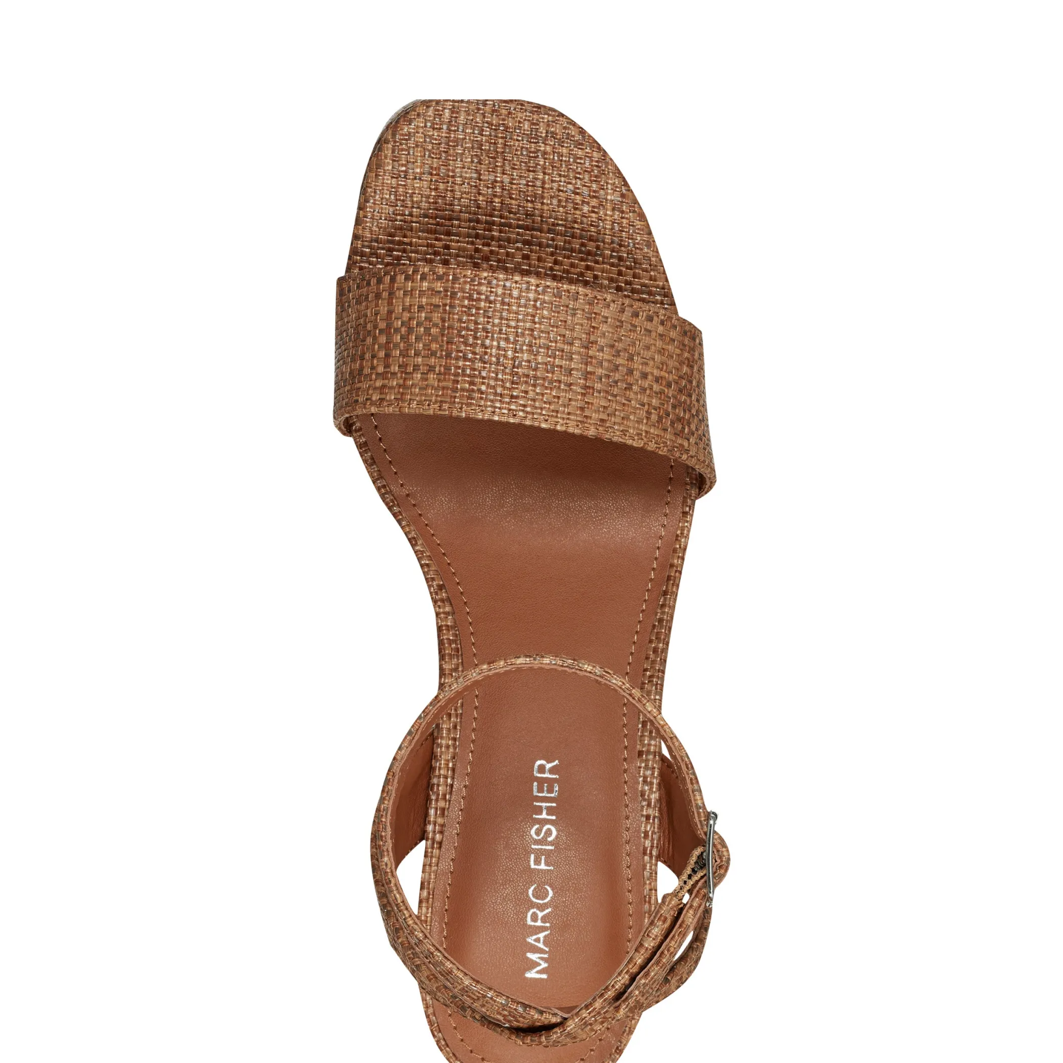 New Marc Fisher Sadel Platform Sandal Cognac