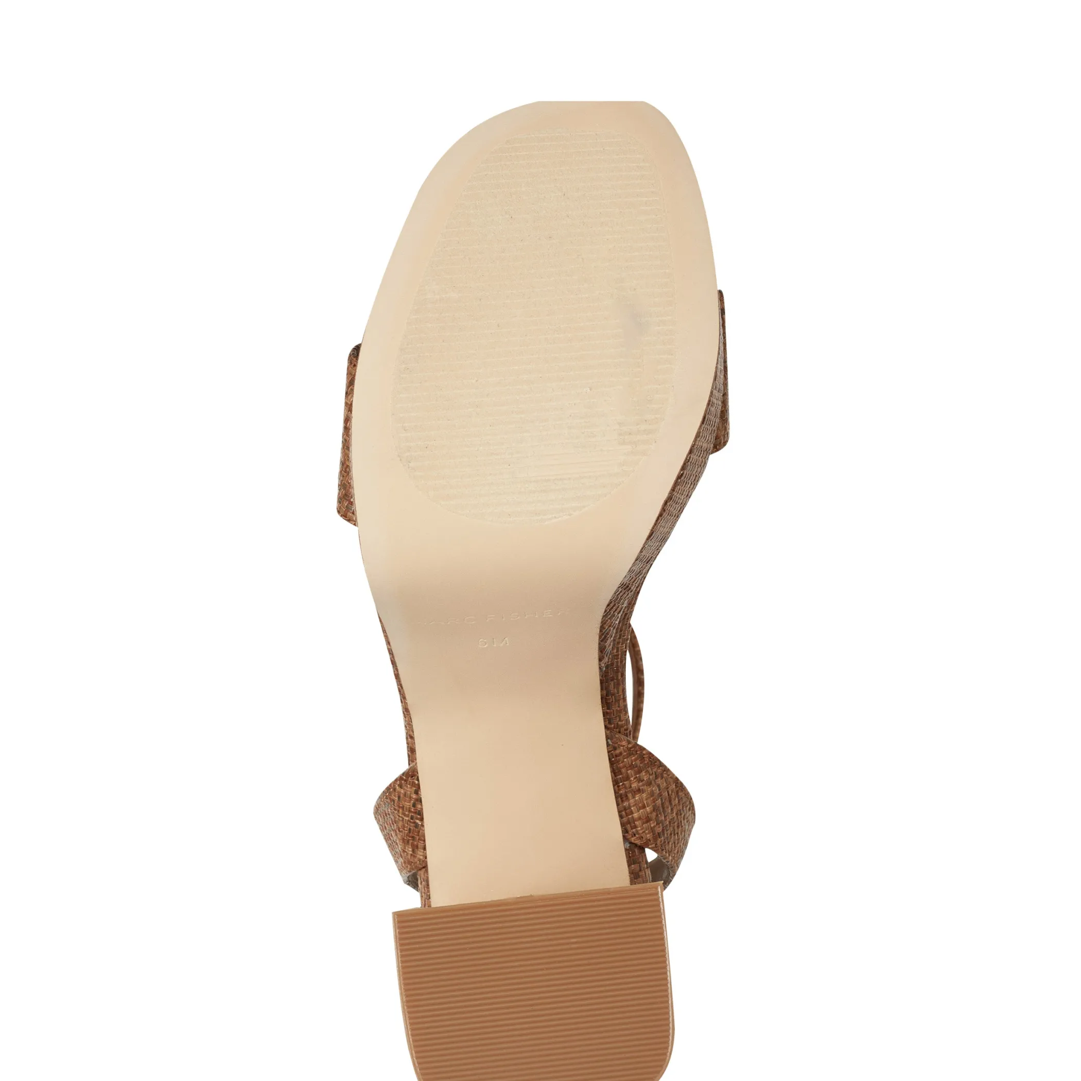 New Marc Fisher Sadel Platform Sandal Cognac