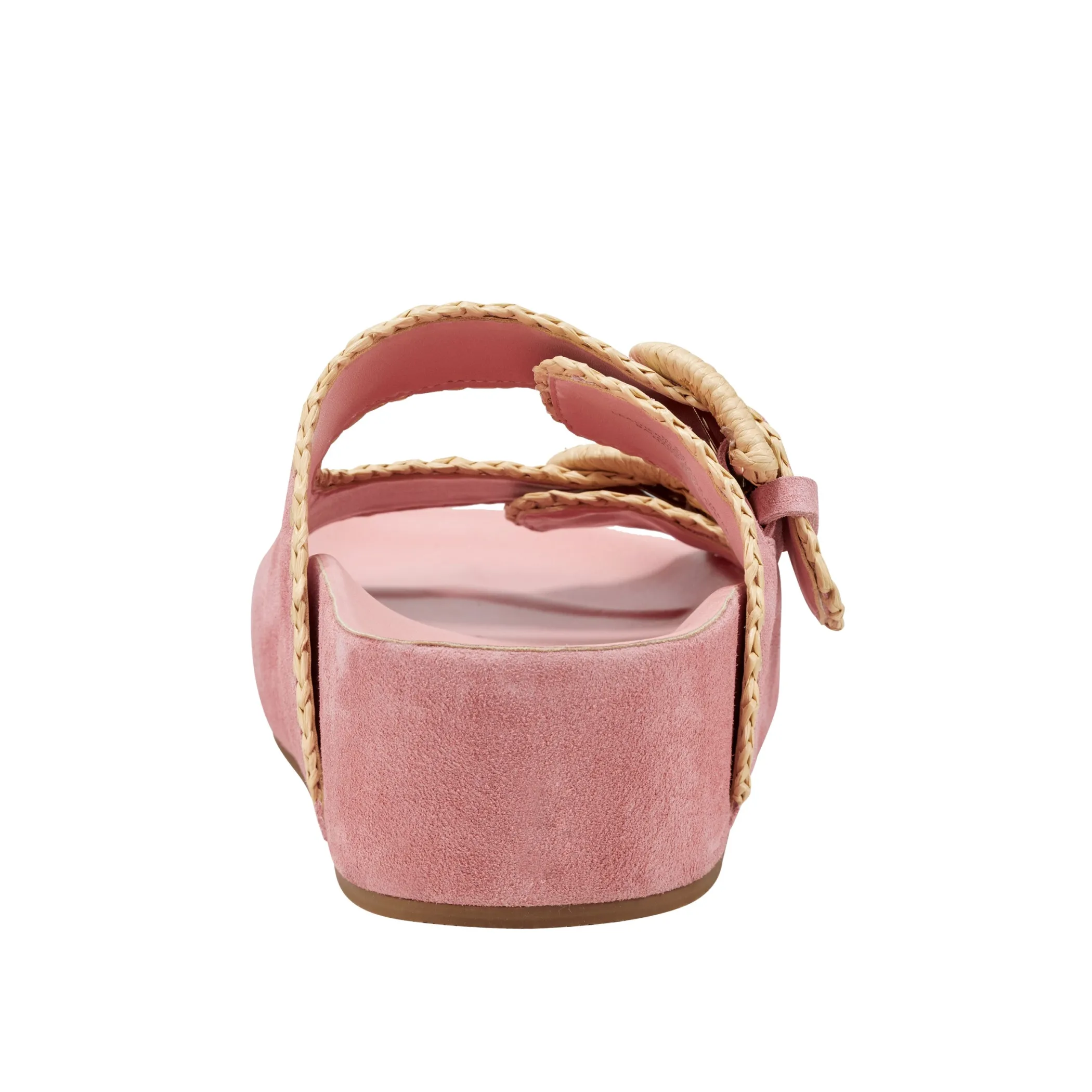 New Marc Fisher Solea Buckle Footbed Sandal Pink