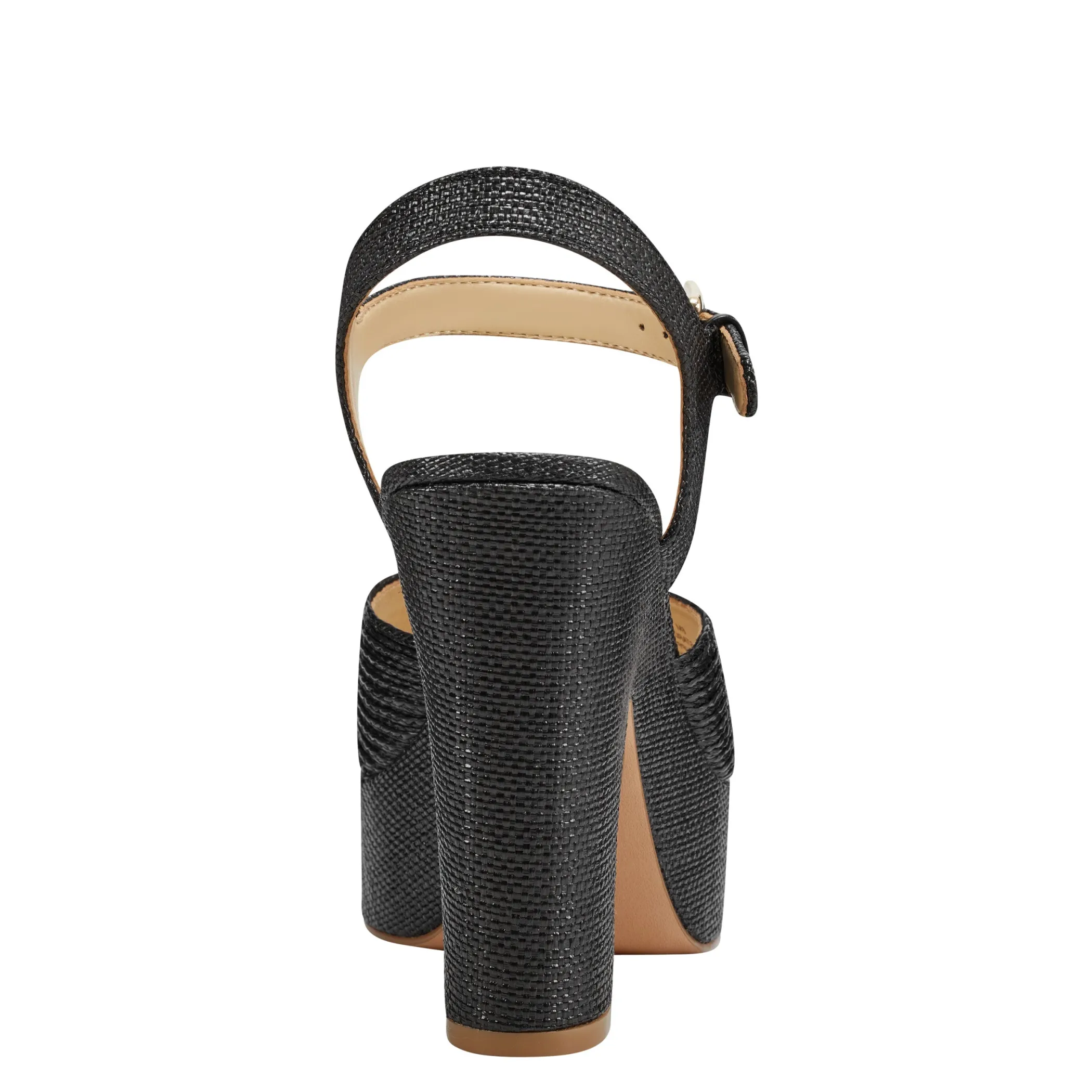 Sale Marc Fisher Starla Block Heel Platform Sandal Black