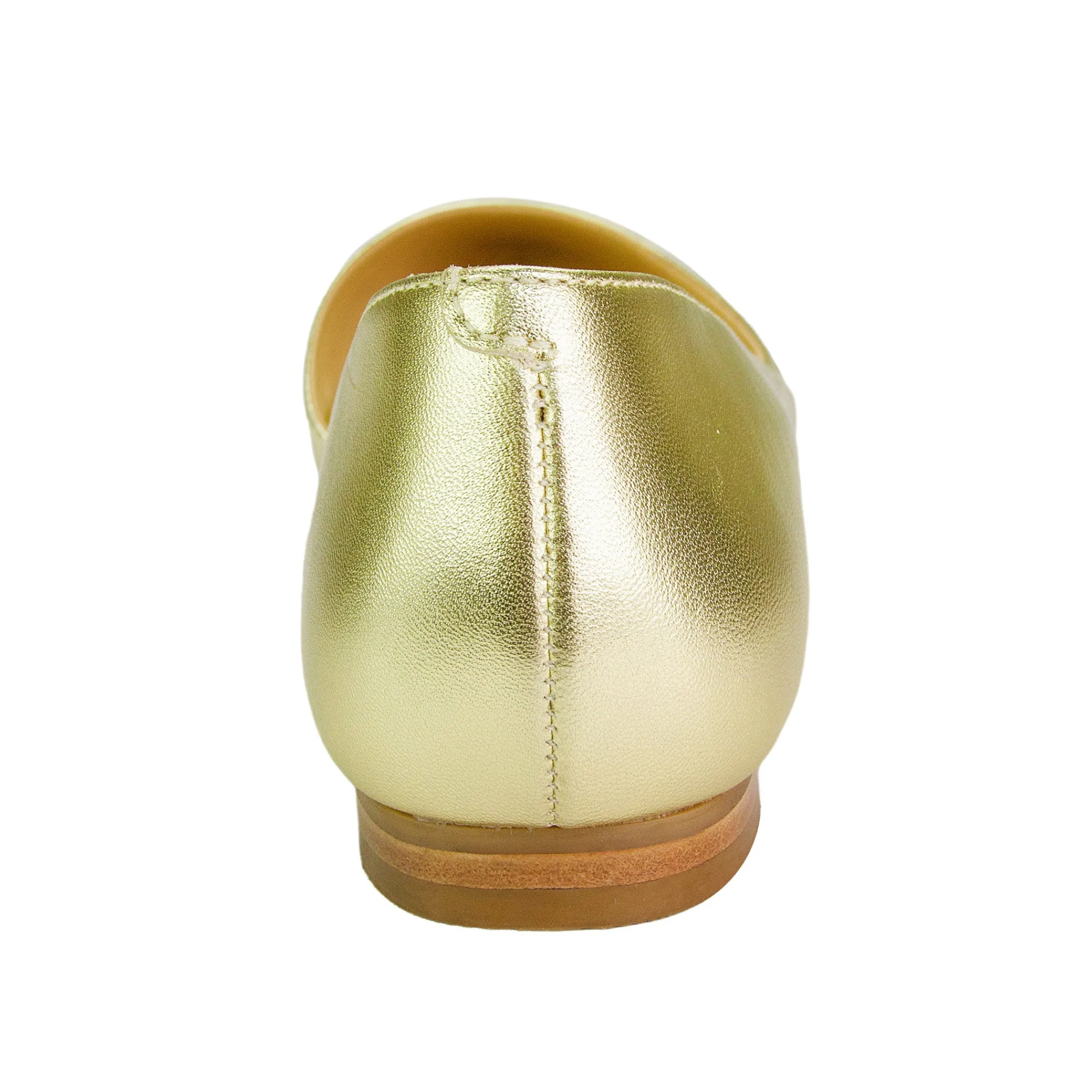 Sale Marc Fisher Sunny D'Orsay Flat Gold Leather