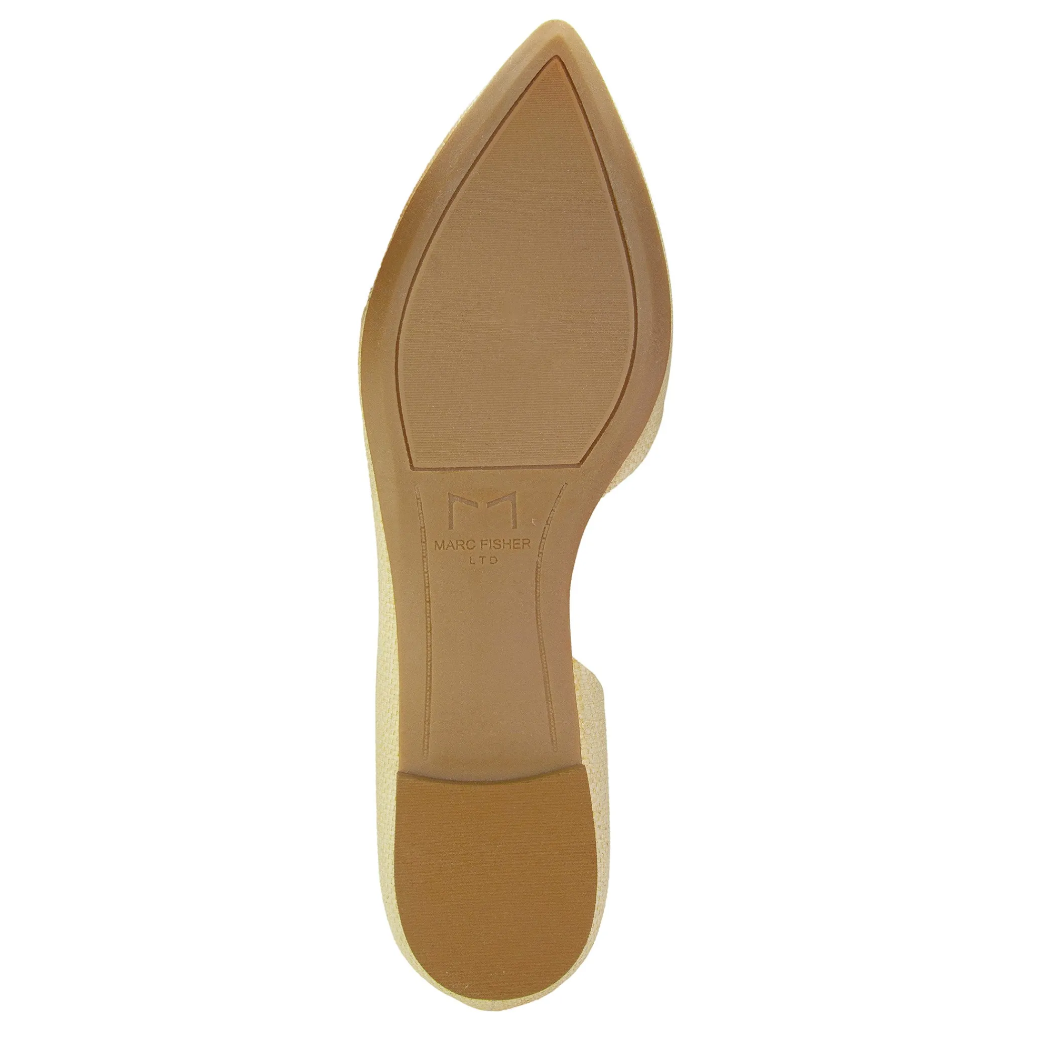 Sale Marc Fisher Sunny Woven D'Orsay Flat Beige