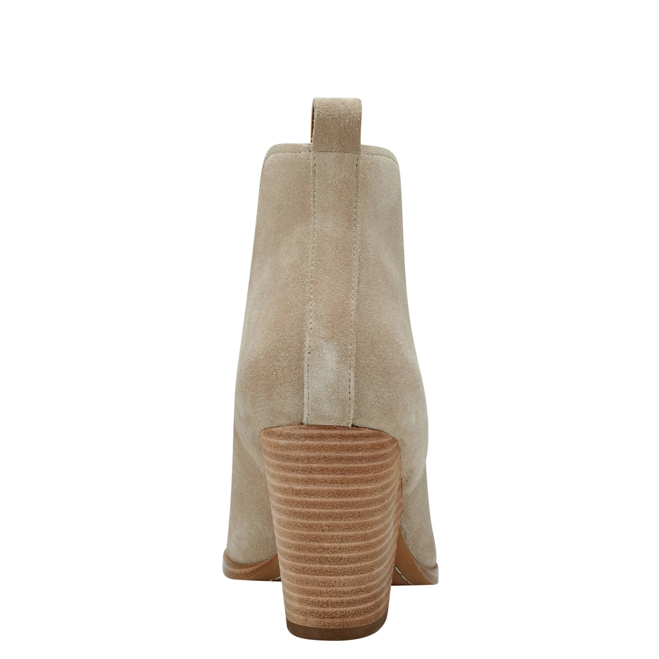 Clearance Marc Fisher Tanilla Heeled Bootie Natural Suede