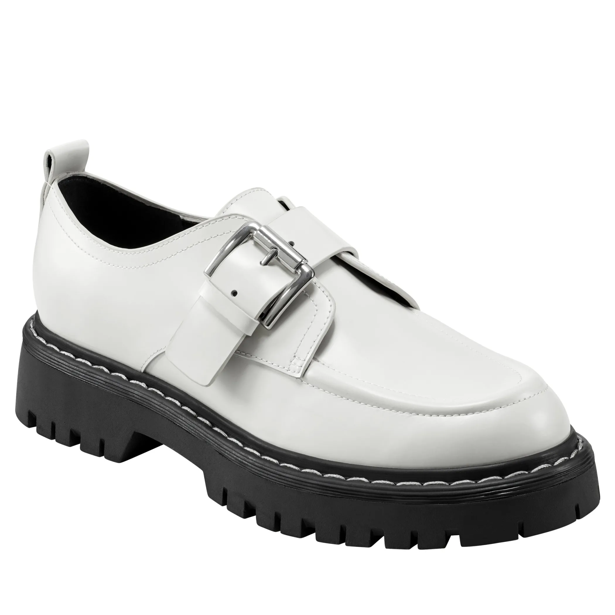 Store Marc Fisher Tarla Lug Sole Monk Strap Loafer Chic Cream