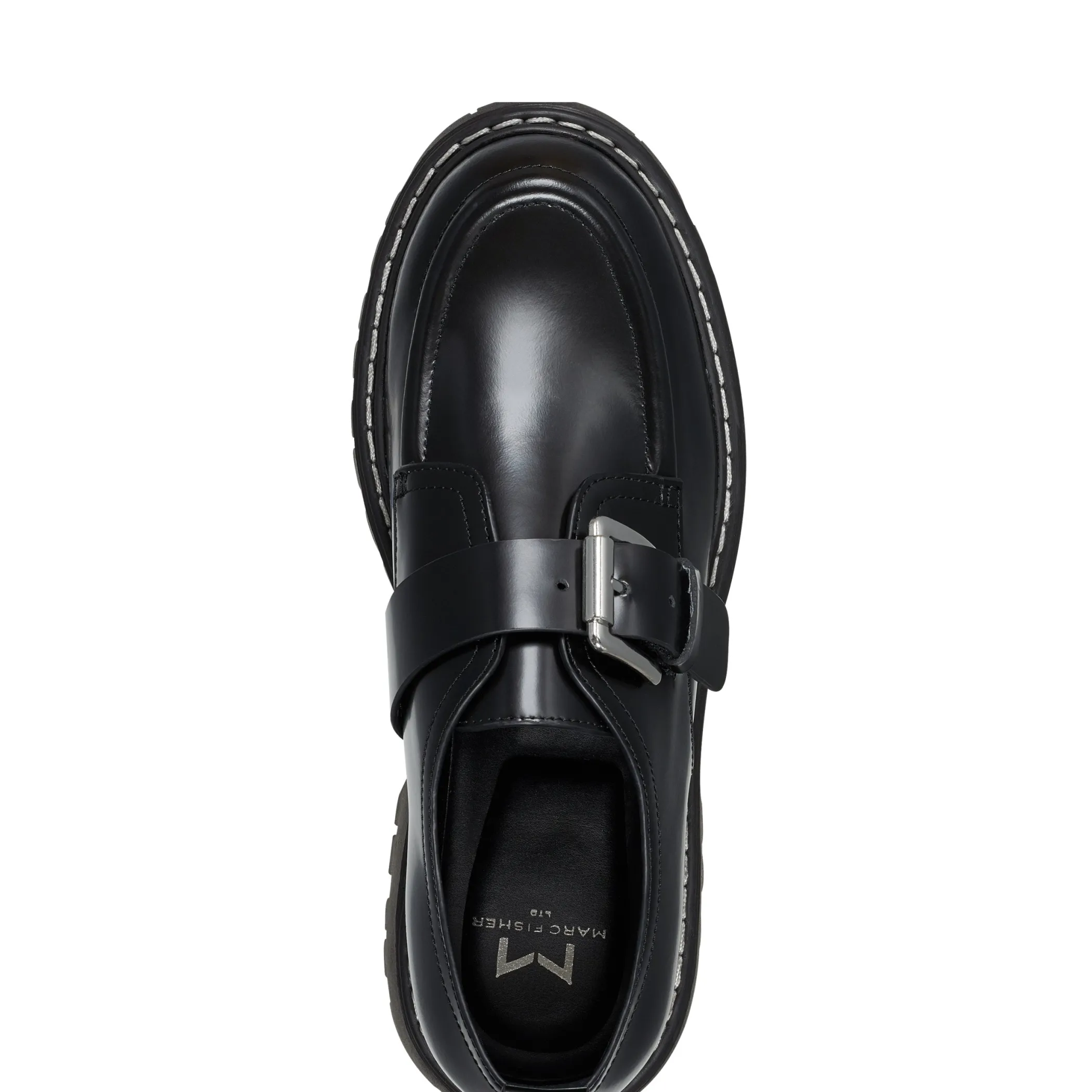 Flash Sale Marc Fisher Tarla Lug Sole Monk Strap Loafer Black