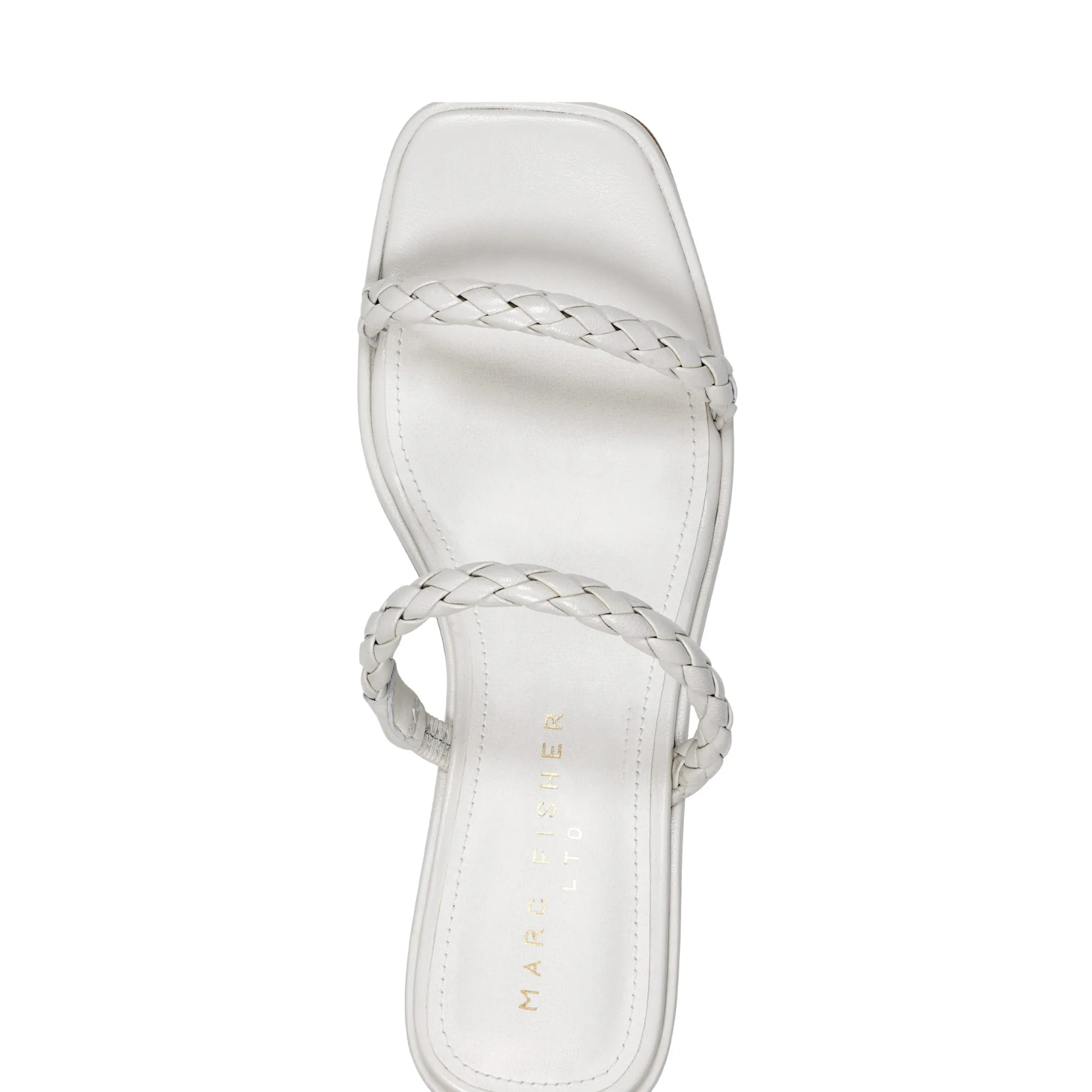 Cheap Marc Fisher Thoral Block Heel Sandal Chic Cream