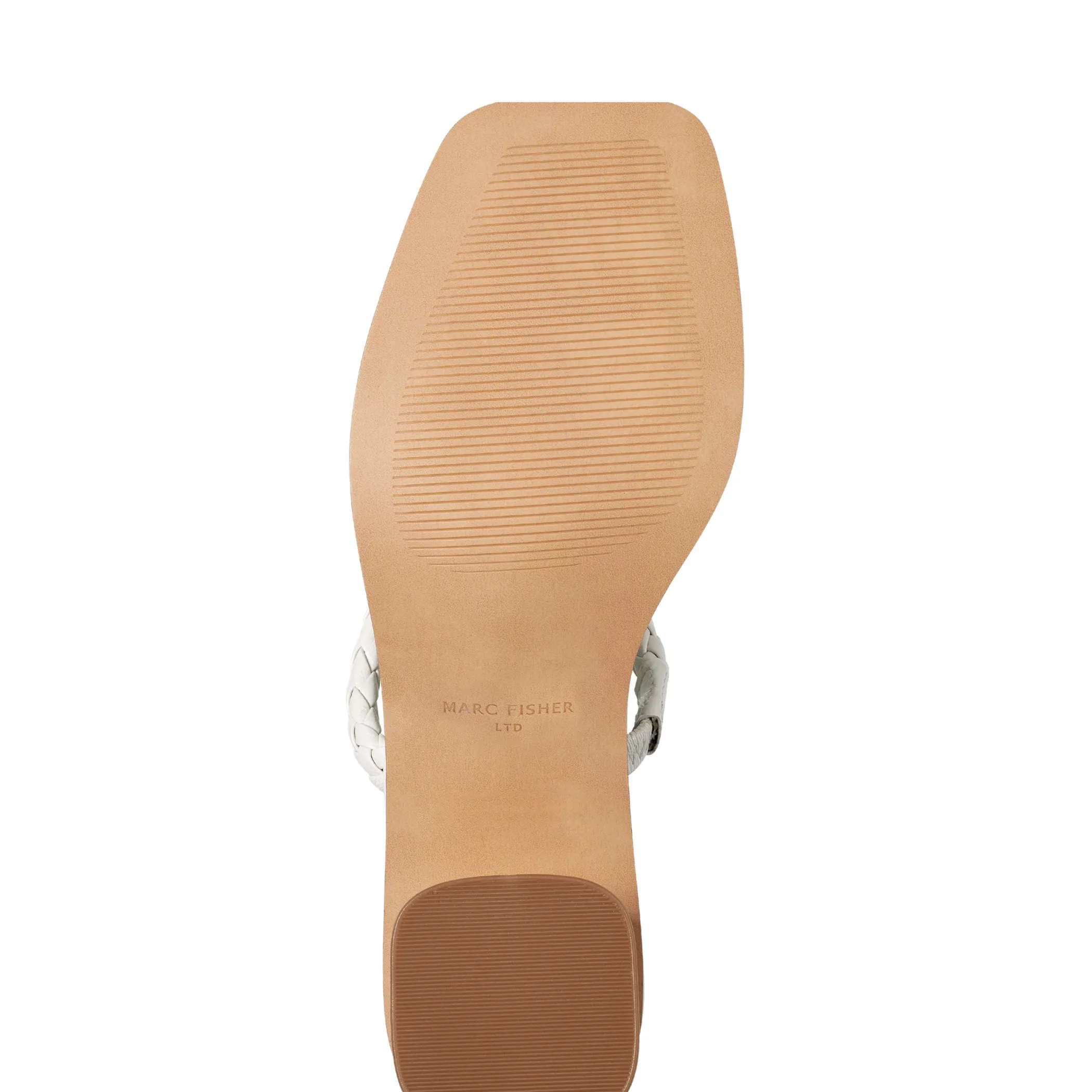 Cheap Marc Fisher Thoral Block Heel Sandal Chic Cream