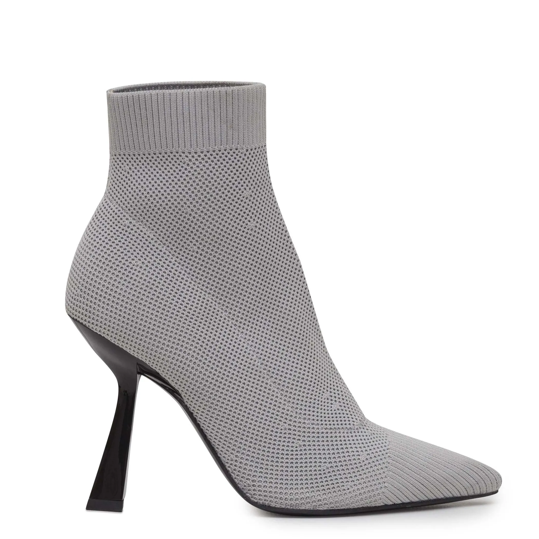 Cheap Marc Fisher Umair Heeled Bootie Light Grey Natural Knit